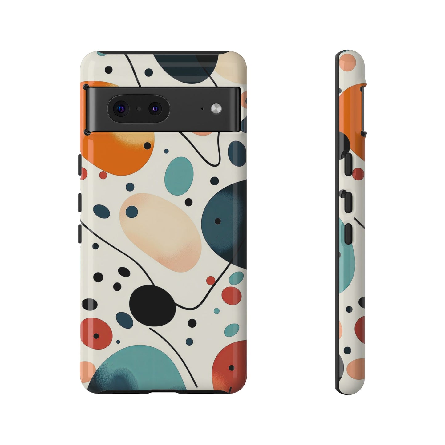 Retro Pop Pebbles – Abstract Vibe Phone Case for iPhone, Samsung & Pixel