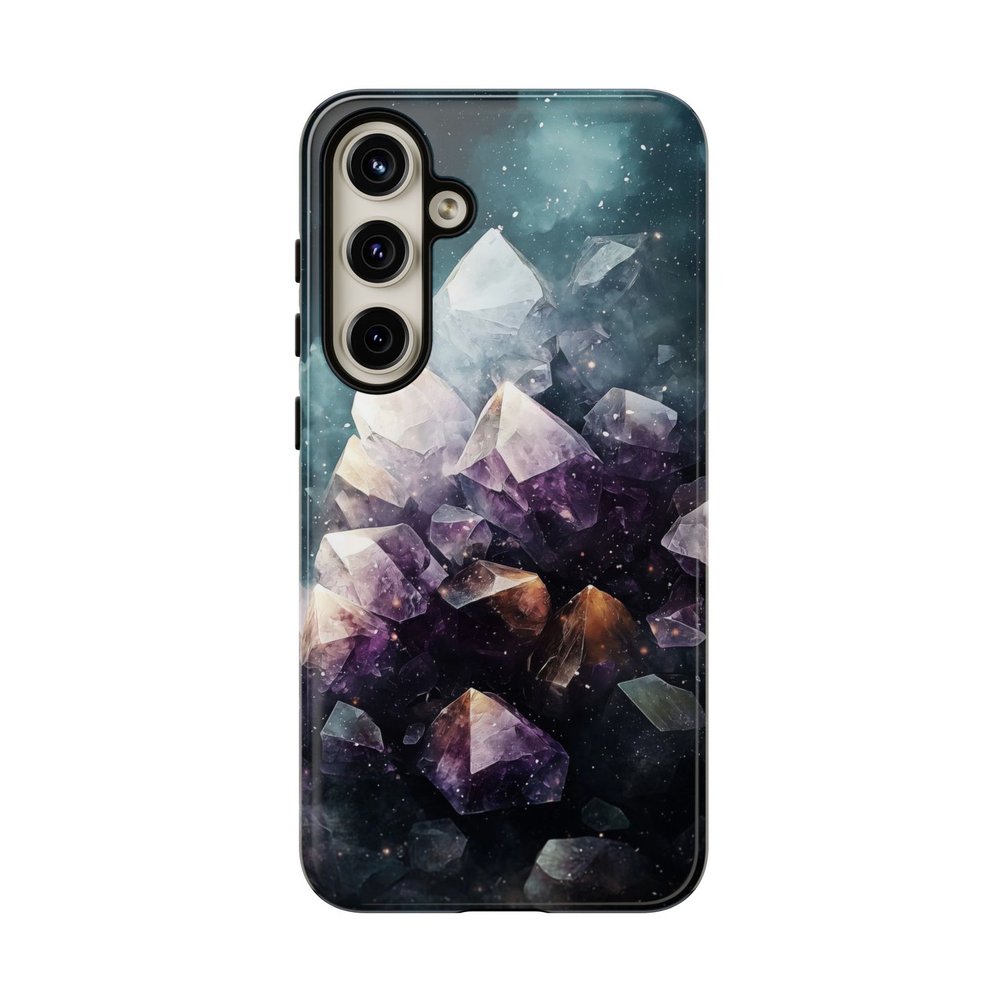 Galactic Amethyst Stones Phone Case for iPhone, Samsung & Google Pixel