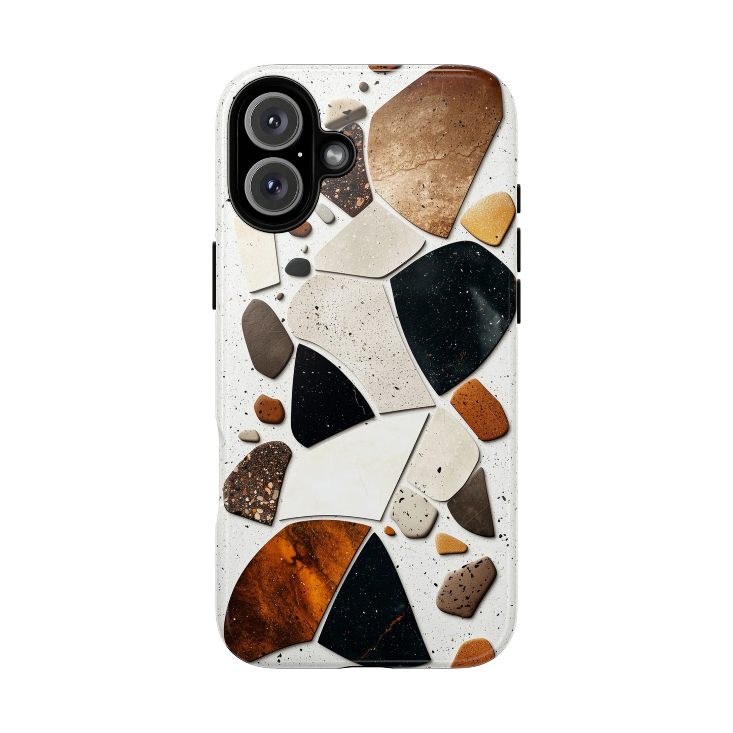 Earthy Terrazzo Abstract Phone Case β Natural & Bold for iPhone, google Pixel & Samsung