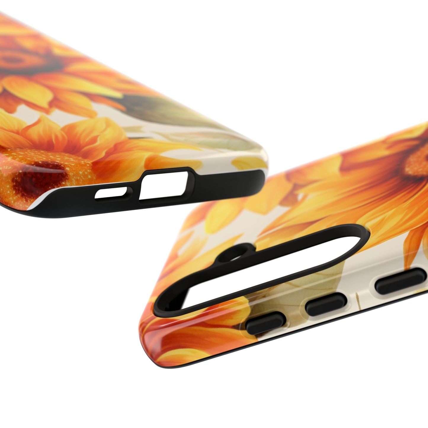 Golden Sunflower Glow Mobile Case – Radiant & Elegant