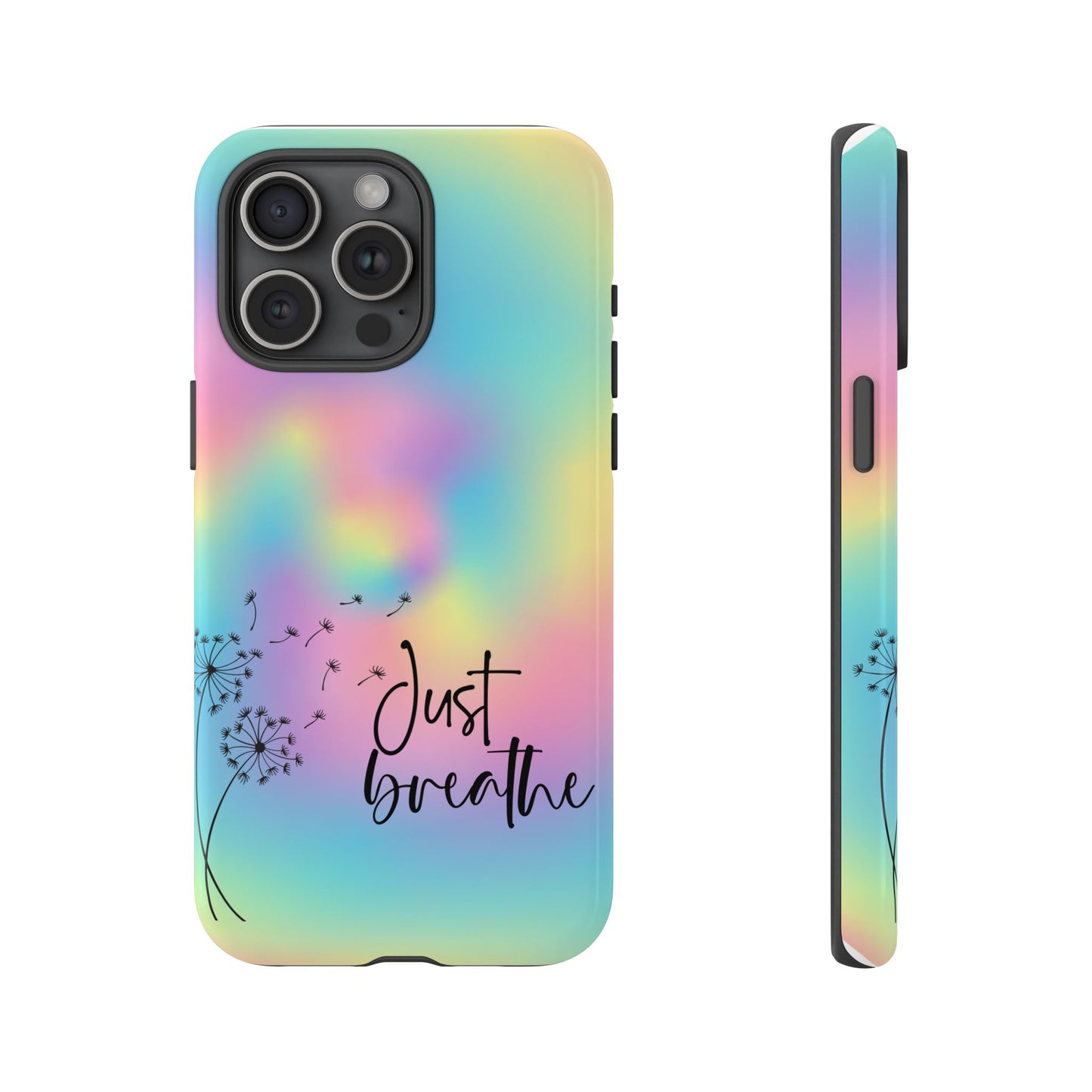 Just Breathe Phone Case - Aesthetic Minimalist Cover for iPhone, Samsung & Google Pixel