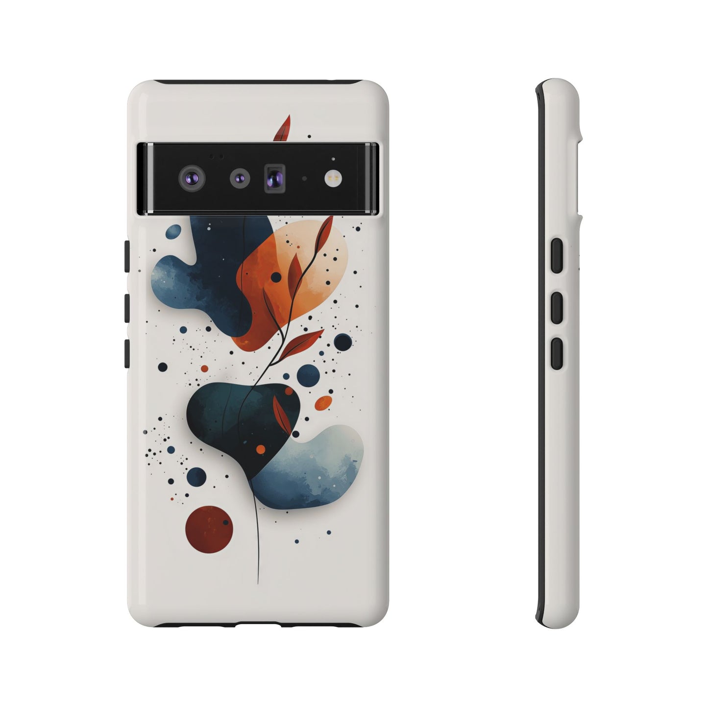 Celestial Bloom – Minimal Abstract Phone Case for iPhone, Samsung & Pixel