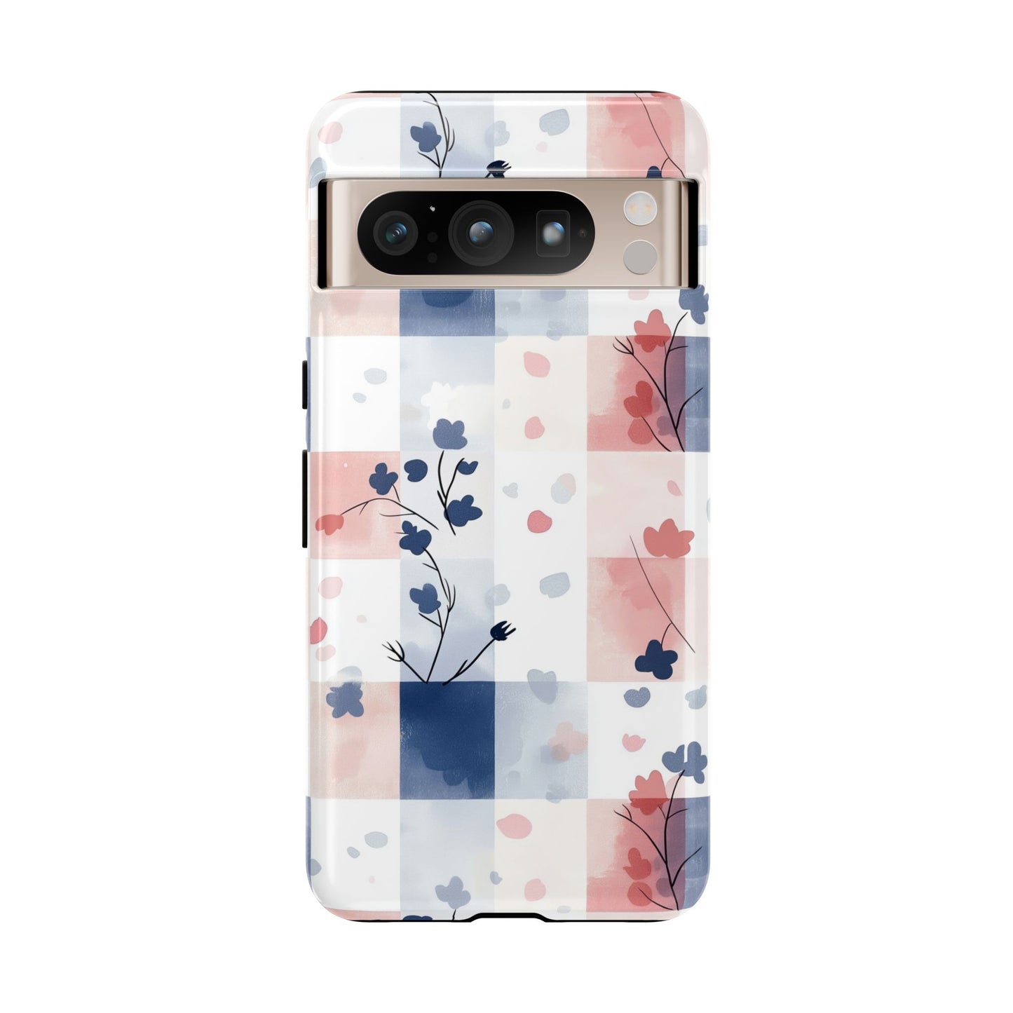 Kawaii Gingham Pastel Phone Case for iPhone, Samsung, Google Pixel