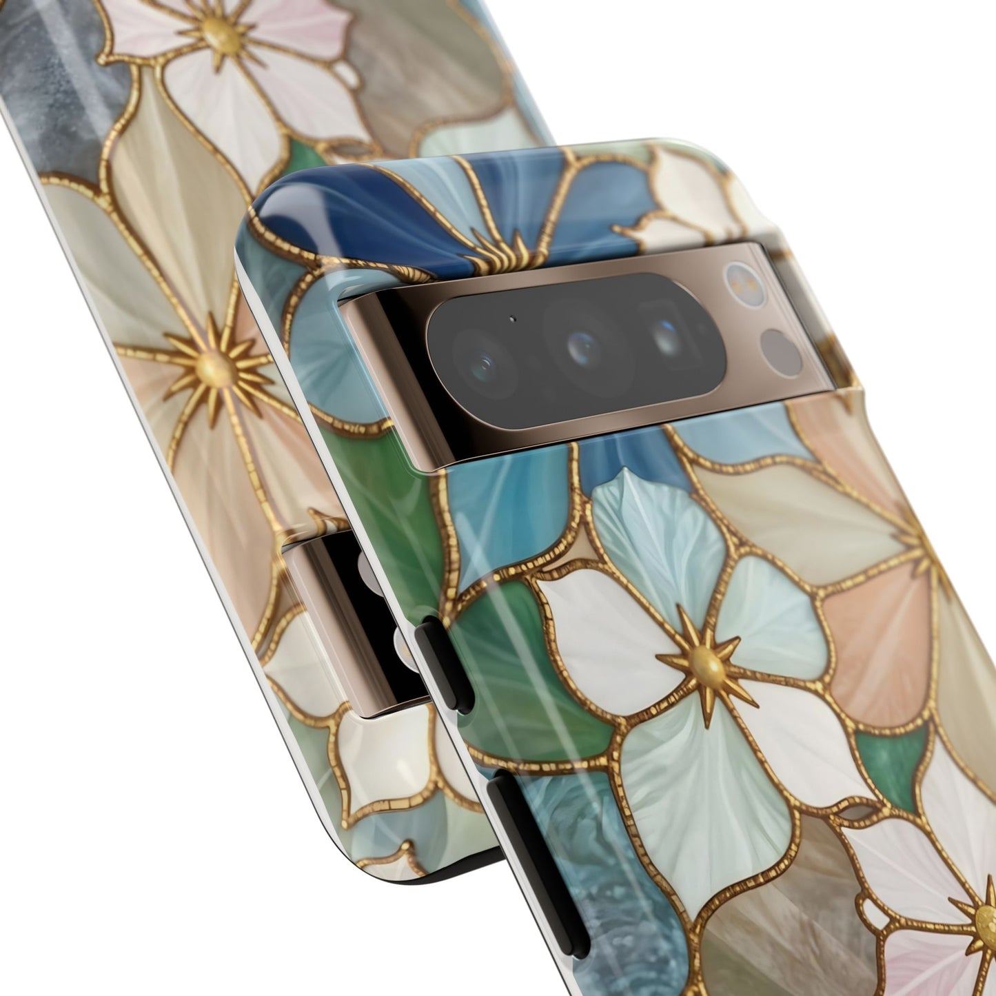 Floral Symphony: Stained Glass Elegance
