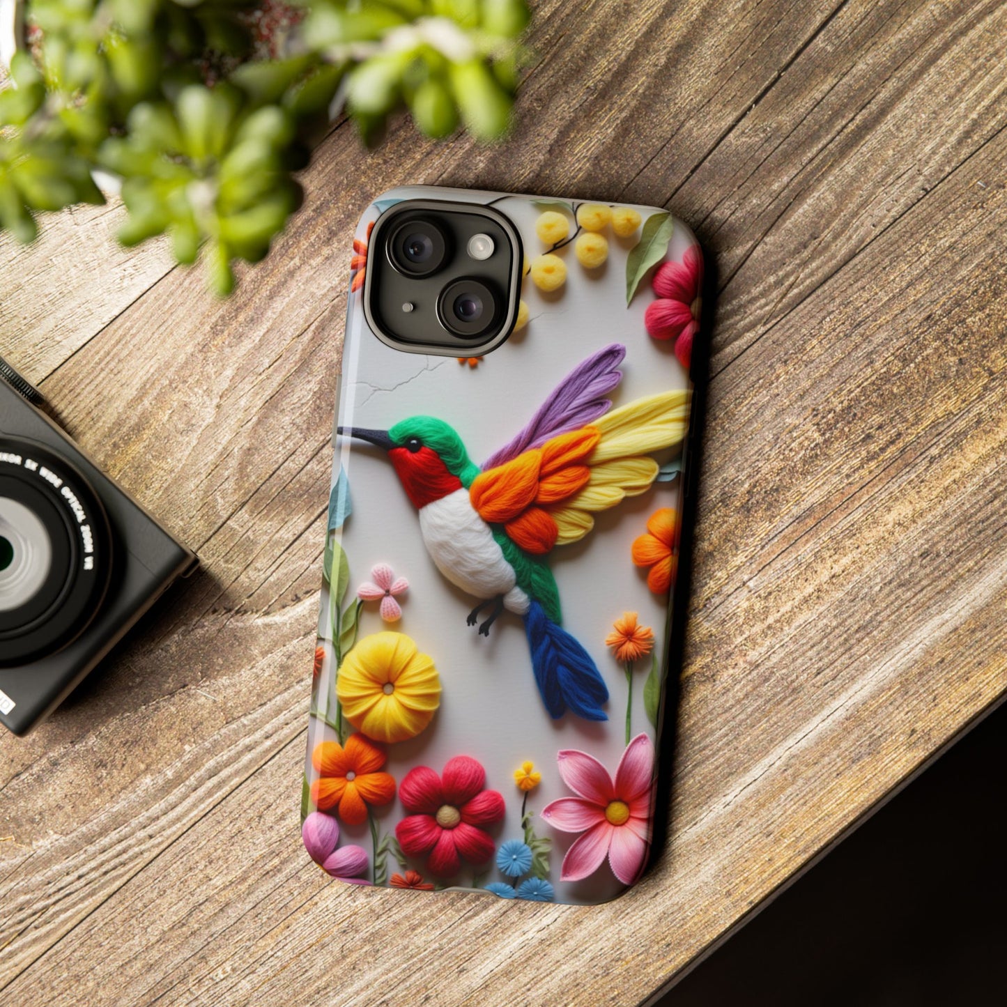 Elegant Hummingbird with Floral Mosaic Design | Nature's Artistic Vibes | Pixel 8 pro