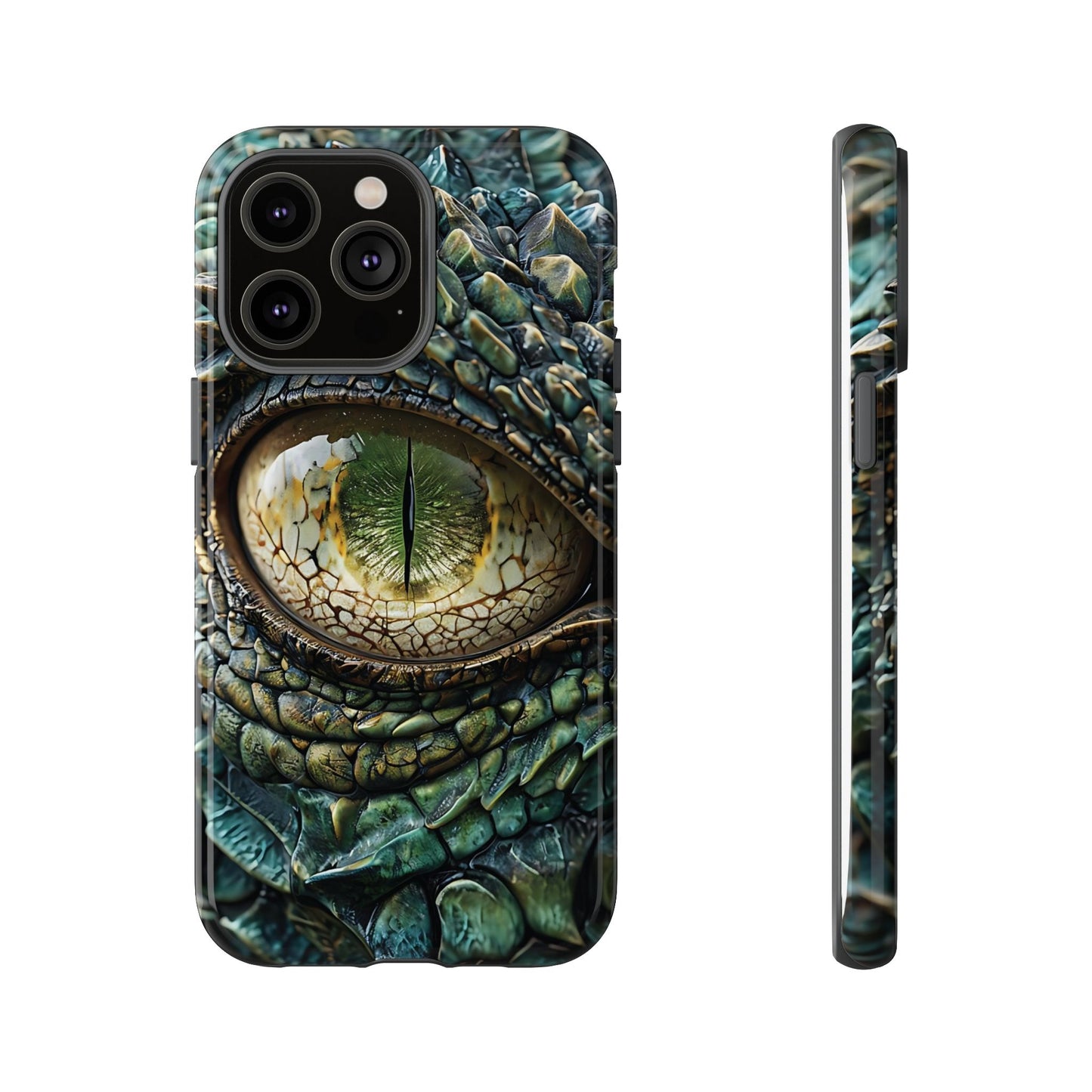 A Dragon's Eye With Intricate Scales phone case design.