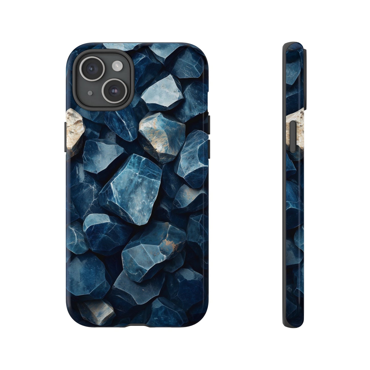Mystic Blue Crystals Print Phone Case for iPhone, Google Pixel, Samsung