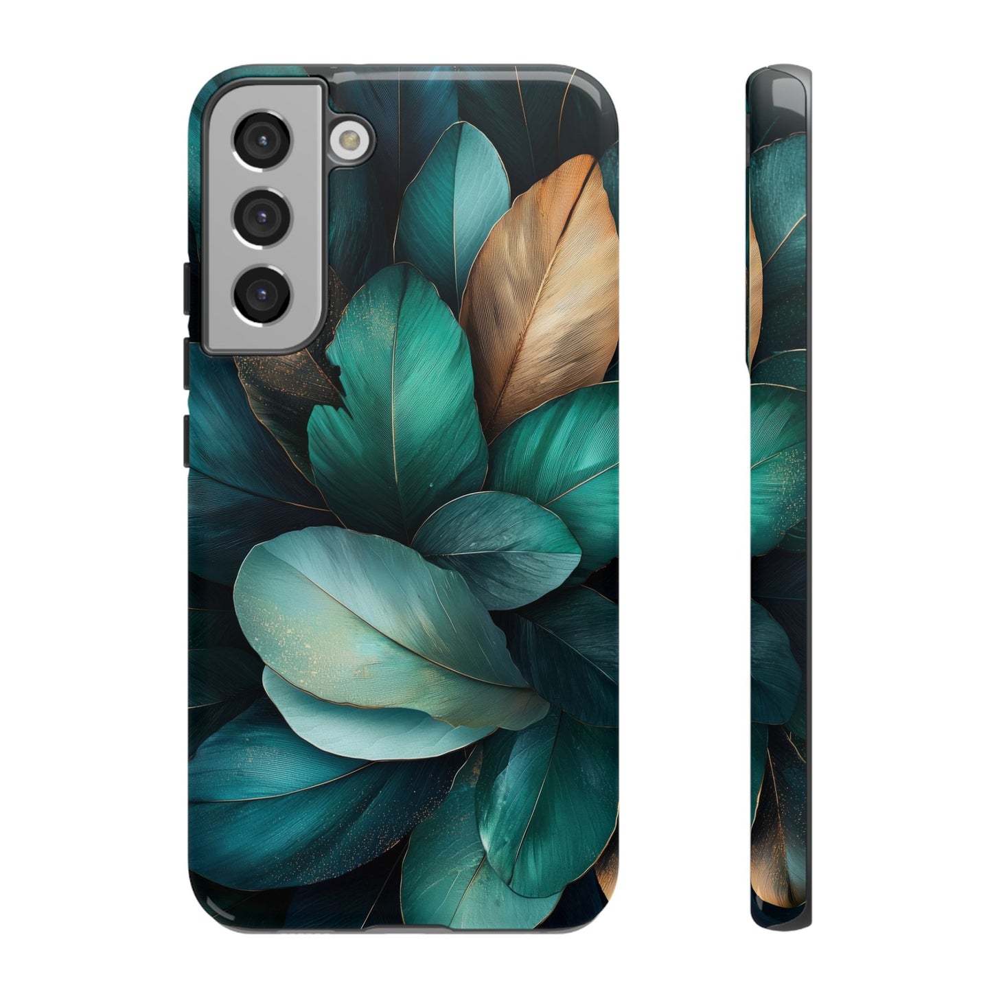 Iridescent Peacock Feather Luxe Phone Case for iPhone, Samsung & Google Pixel