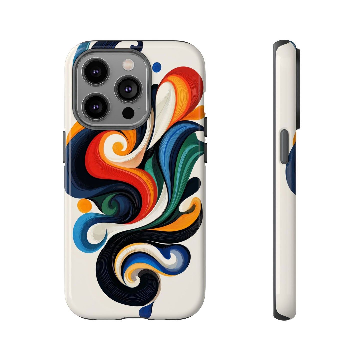 WhirlMuse – Elegant Swirl Abstract Phone Case for iPhone, Samsung & Pixel