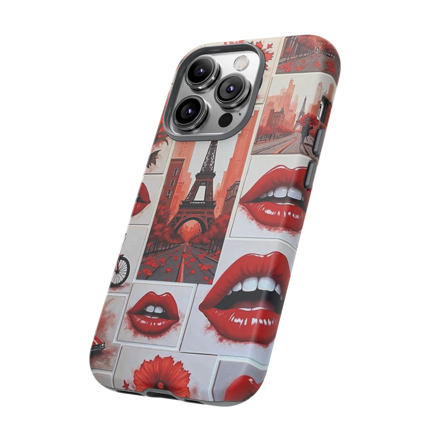 Red Lips & Eiffel Tower Phone Case