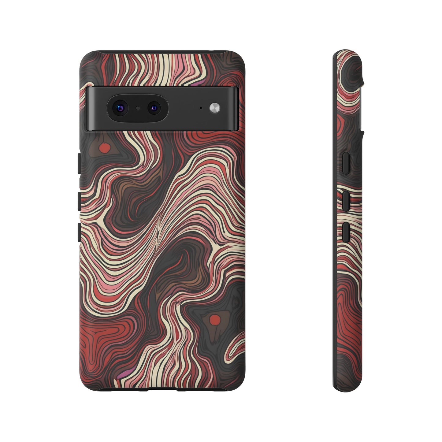 Abstract wavy illusion with swirling lines | Pattern Design