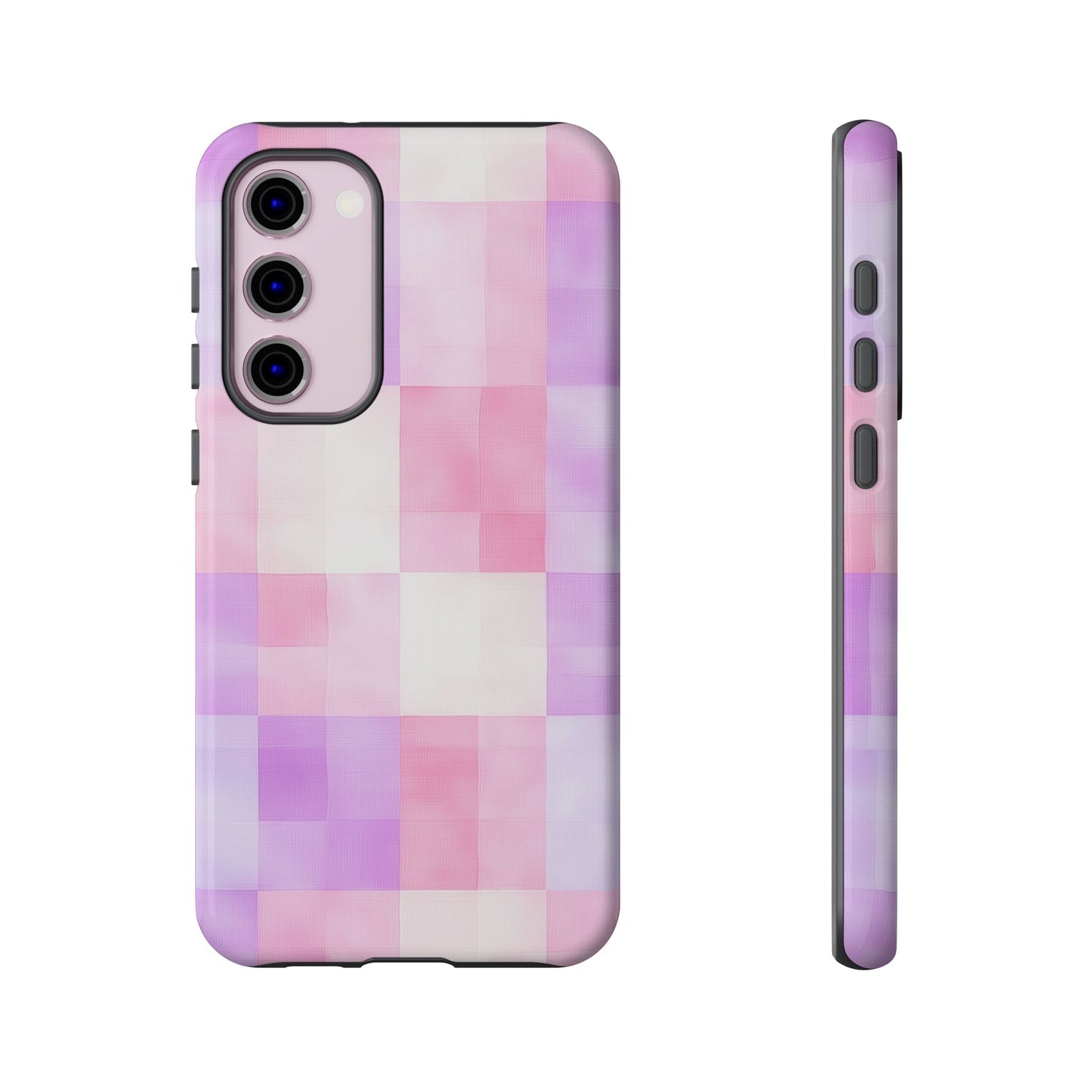 Kawaii Gingham Pastel Phone Case for iPhone, Samsung, Google Pixel