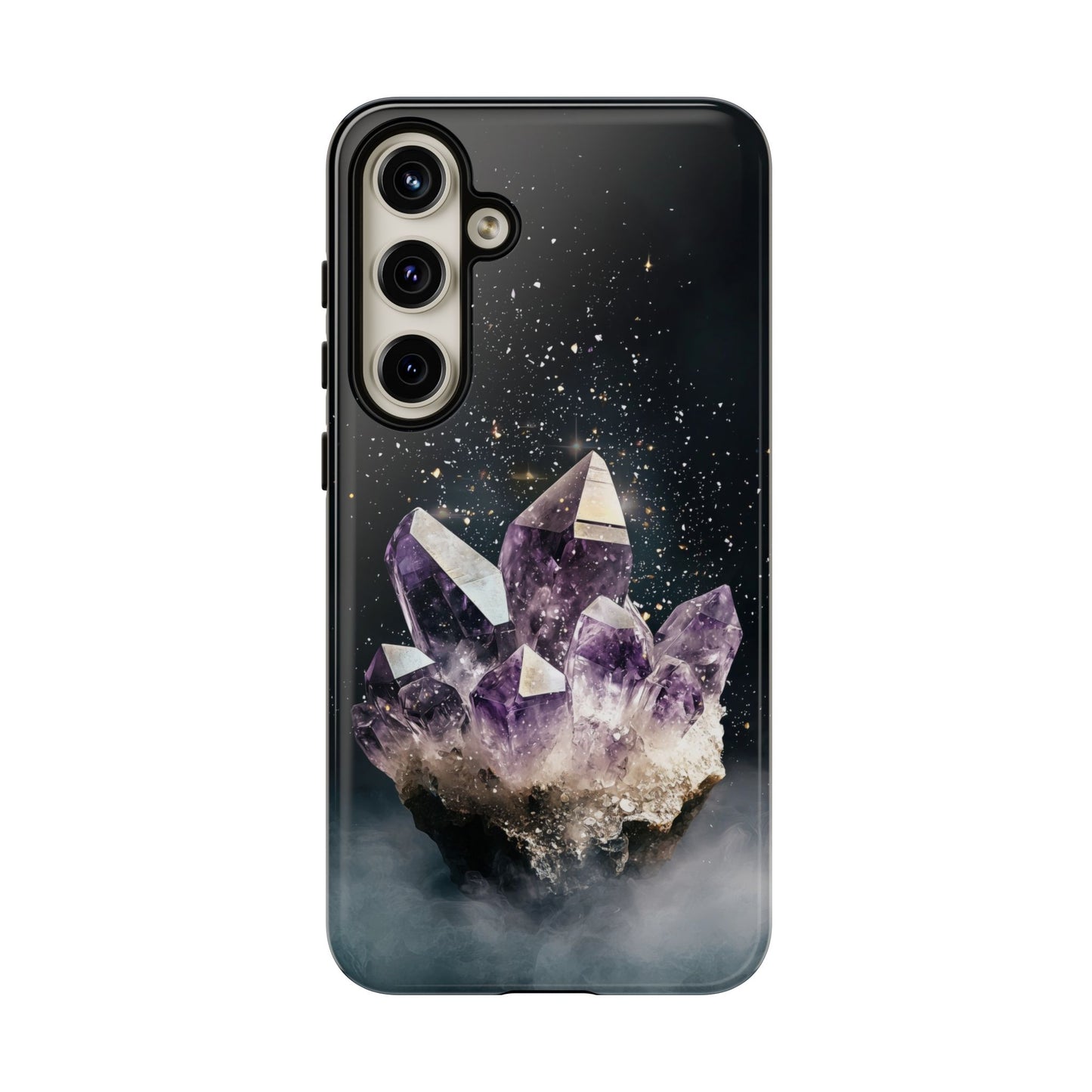 Celestial Amethyst Crystal Phone Case for iPhone, Samsung & Google Pixel