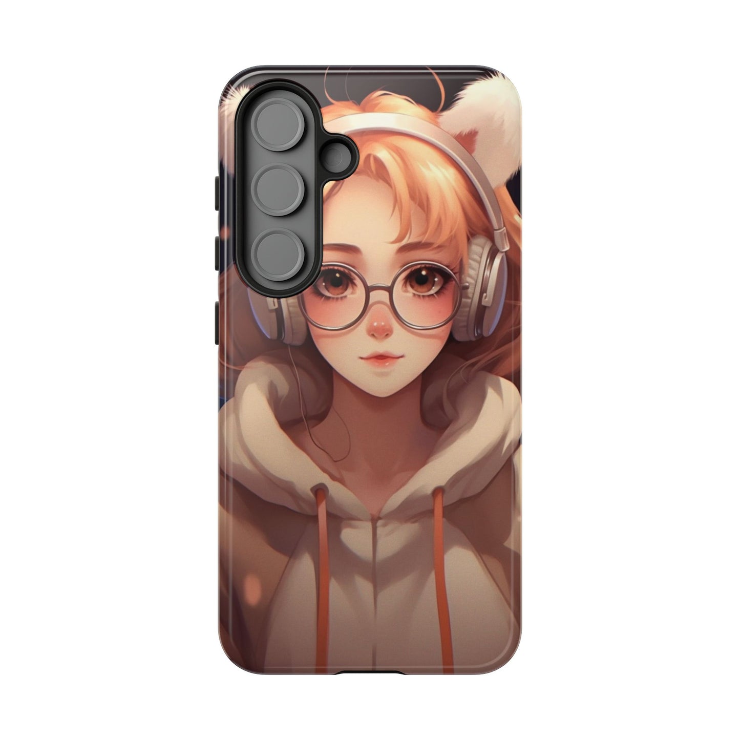 Anime Girl Phone Case - Cute Aesthetic Cover for iPhone, Samsung & Google Pixel, Girly Phone Case, Kawaii Lover Gift