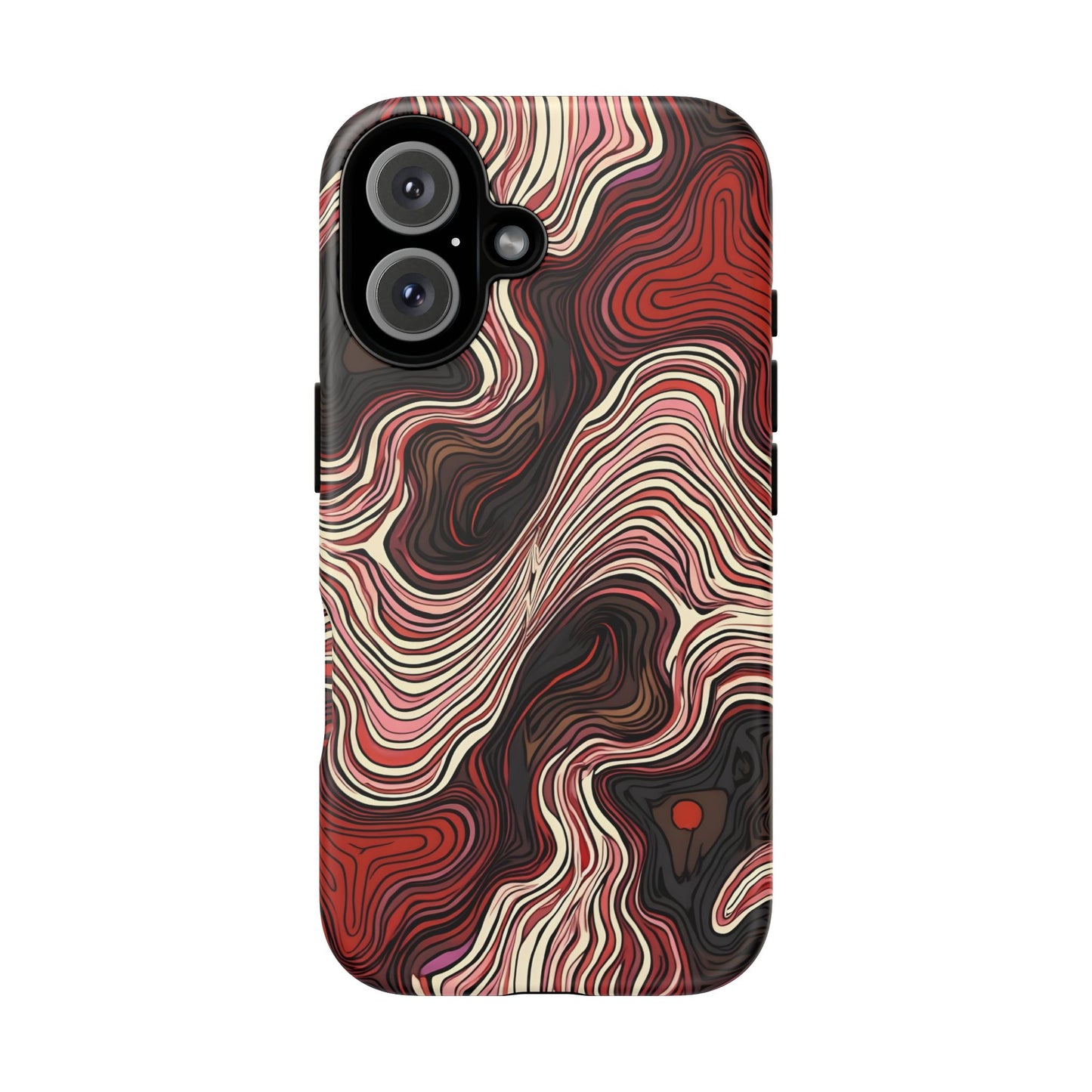 Abstract wavy illusion with swirling lines | Pattern Design