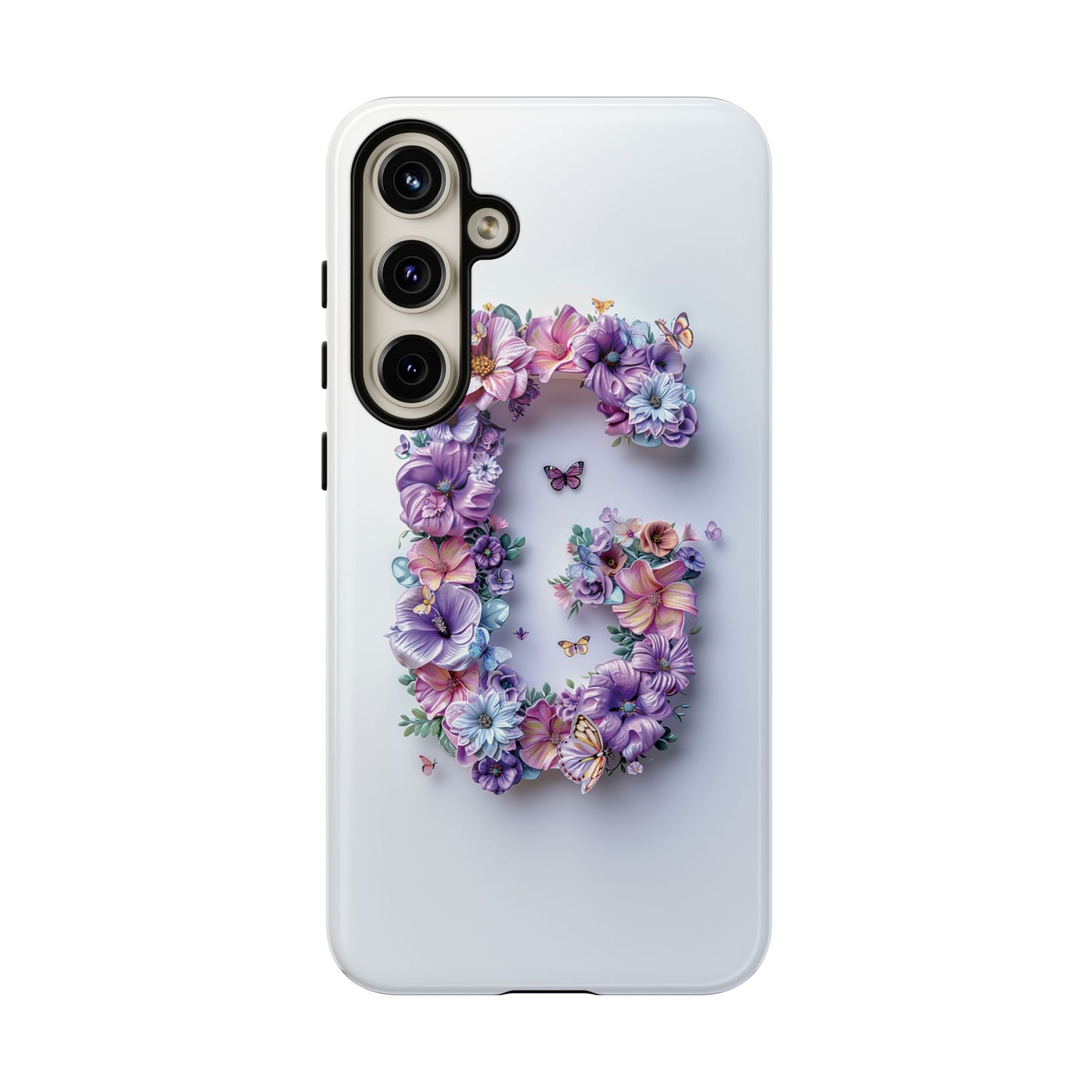 Floral Letter G Phone Case β Personalized Aesthetic Cover for iPhone, Samsung & Google Pixel