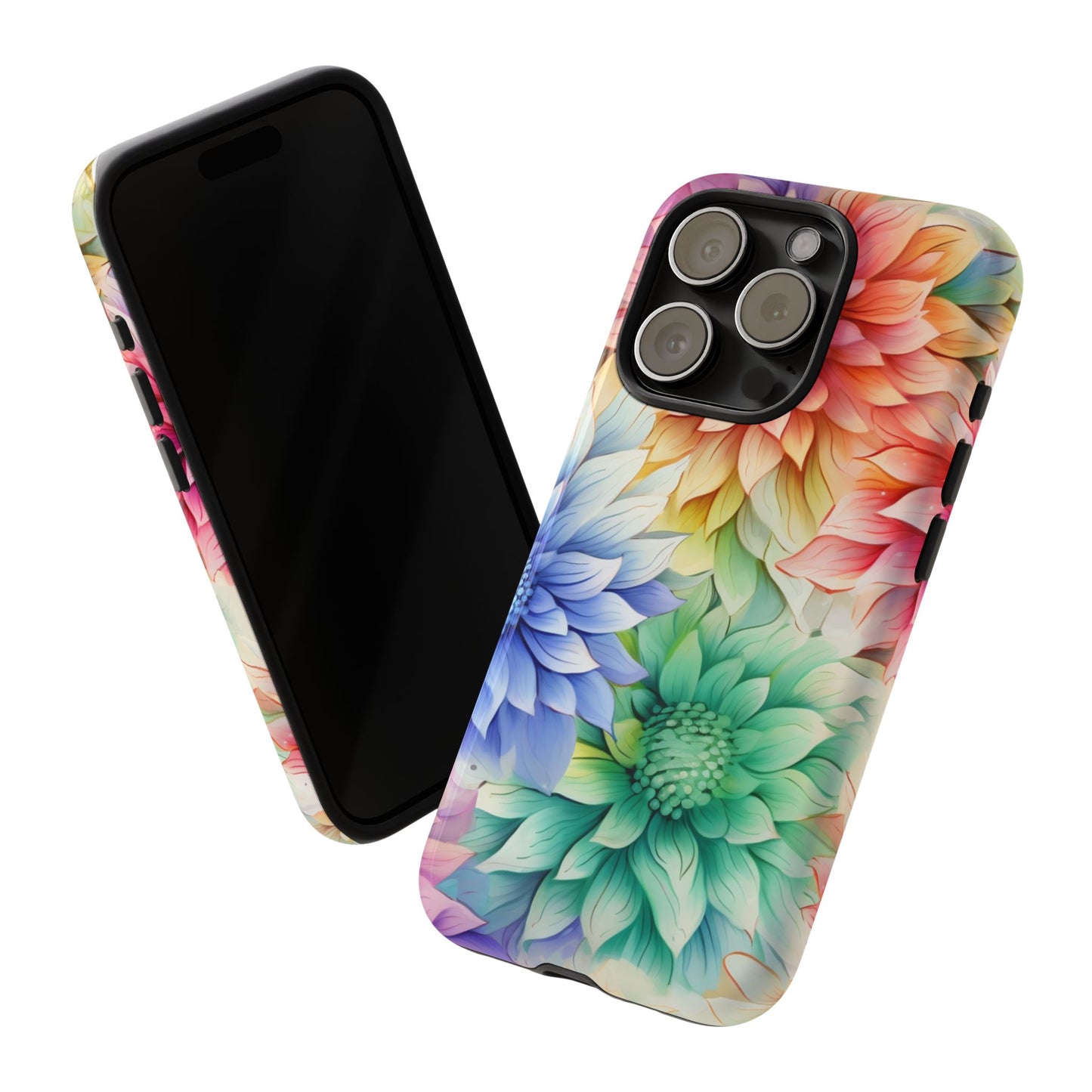 Rainbow Bloom Mandala Floral Mobile Case