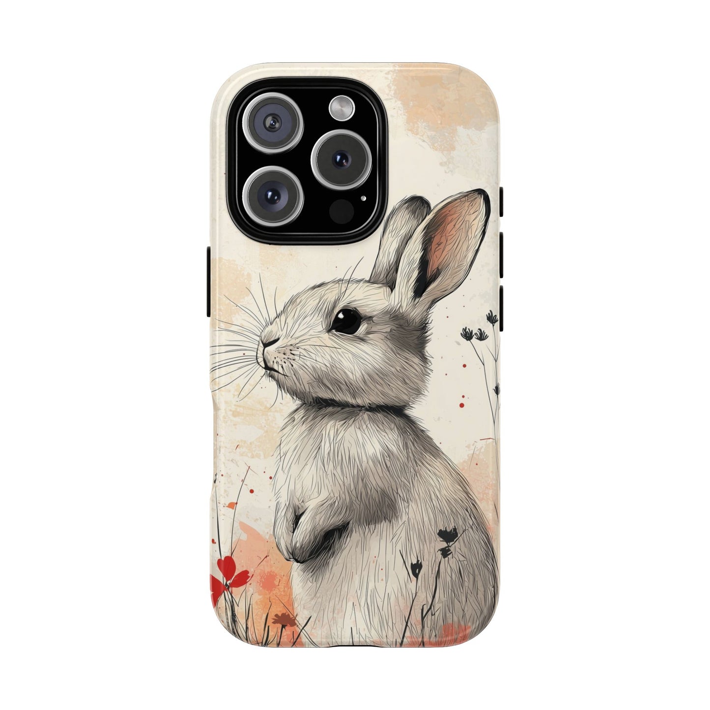 Curious Meadow: Gentle Rabbit Phone Case for iPhone, Samsung & Pixel