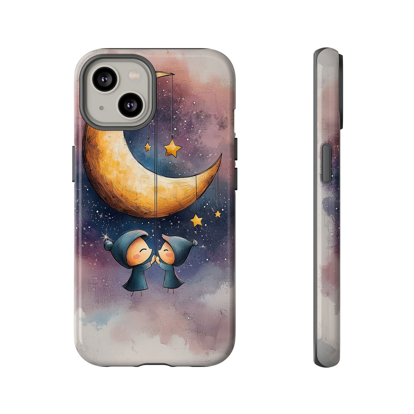 Dreamy Moonlight Duo Phone Case for iPhone, Samsung, Google Pixel