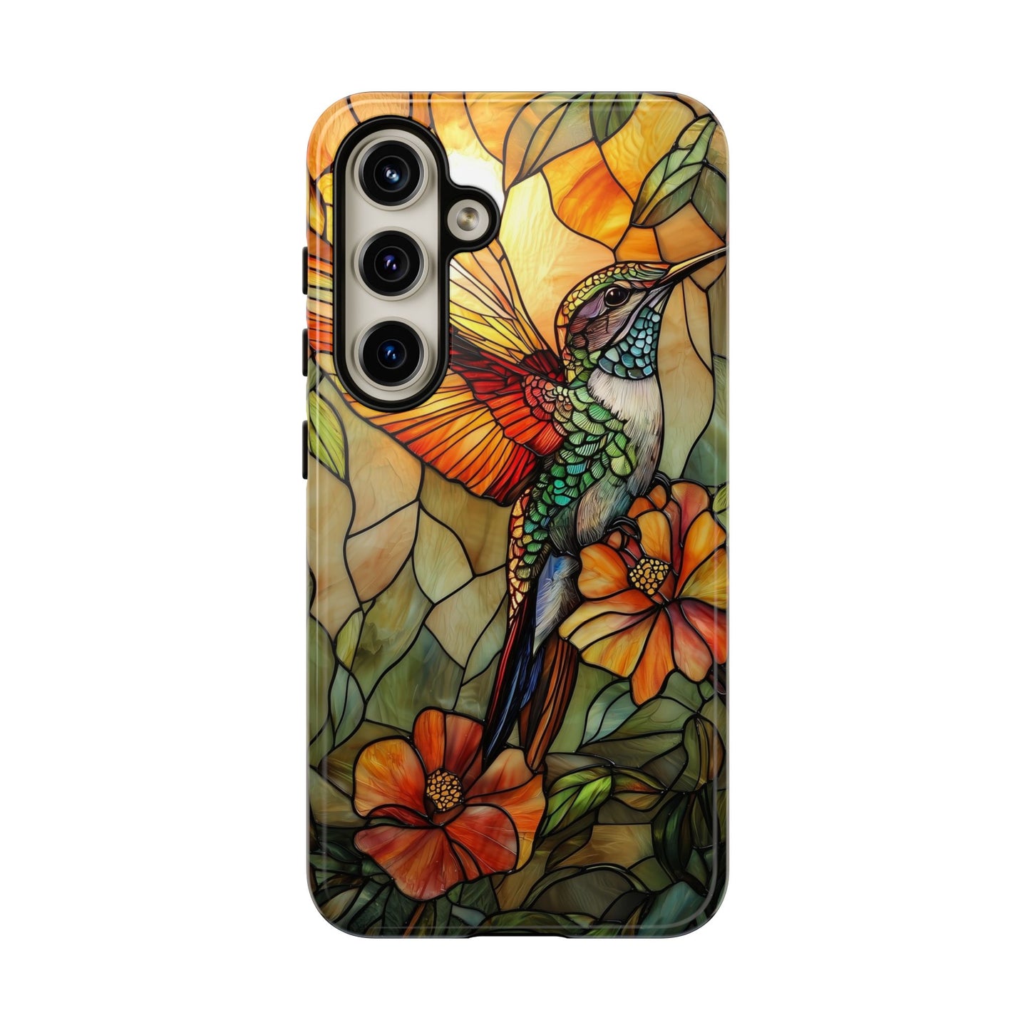 Whispers in Flight – Mosaic Hummingbird Phone Case for iPhone, Samsung & Pixel