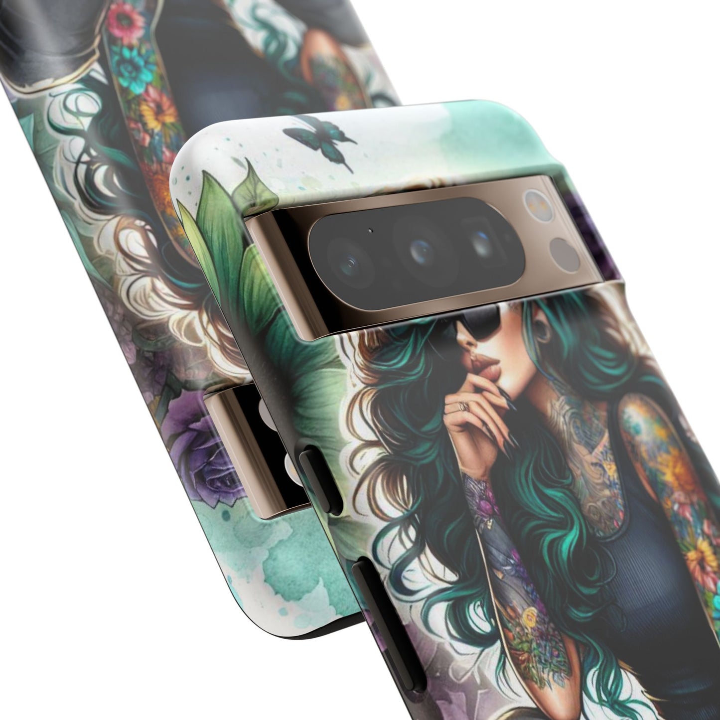 Urban Wildflower – Edgy Tattooed Beauty Mobile Cover
