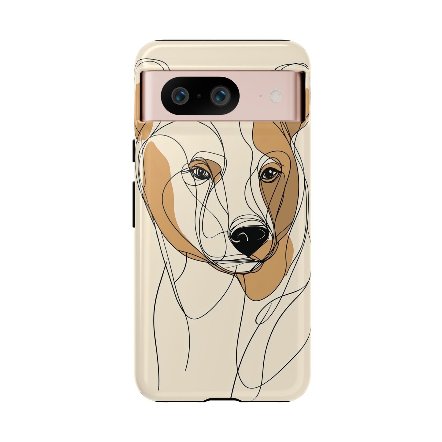 Soul of the Wild: Minimal Bear Portrait Phone Case for iPhone, Samsung & Pixel