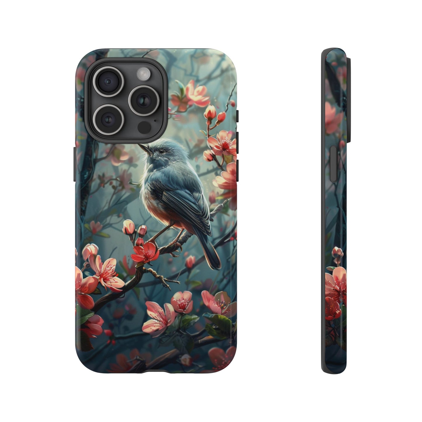Floral Bird Phone Case β Elegant Nature-Inspired Design for iPhone, Samsung & Google Pixel