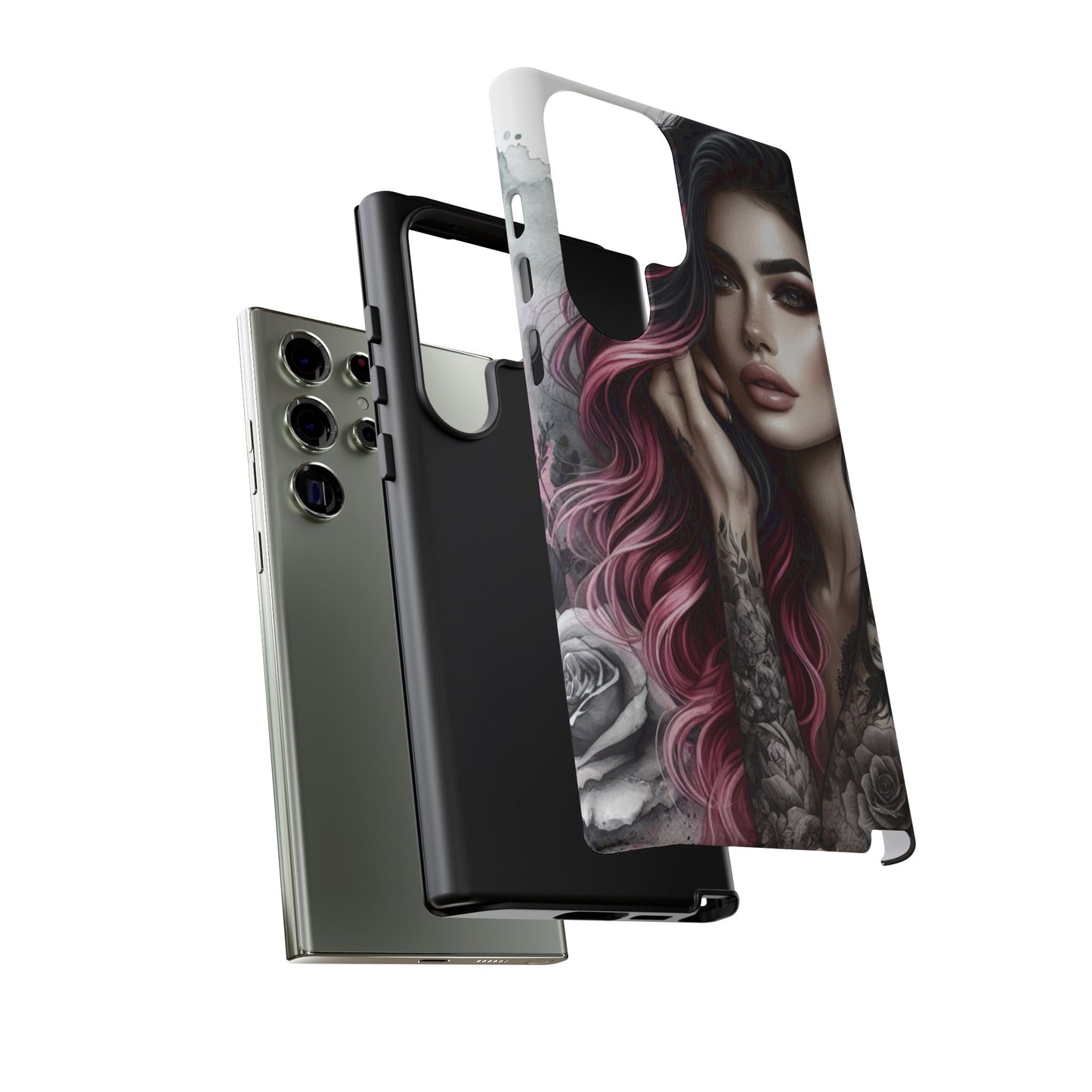 Tattooed Elegance – Gothic Art Mobile Cover