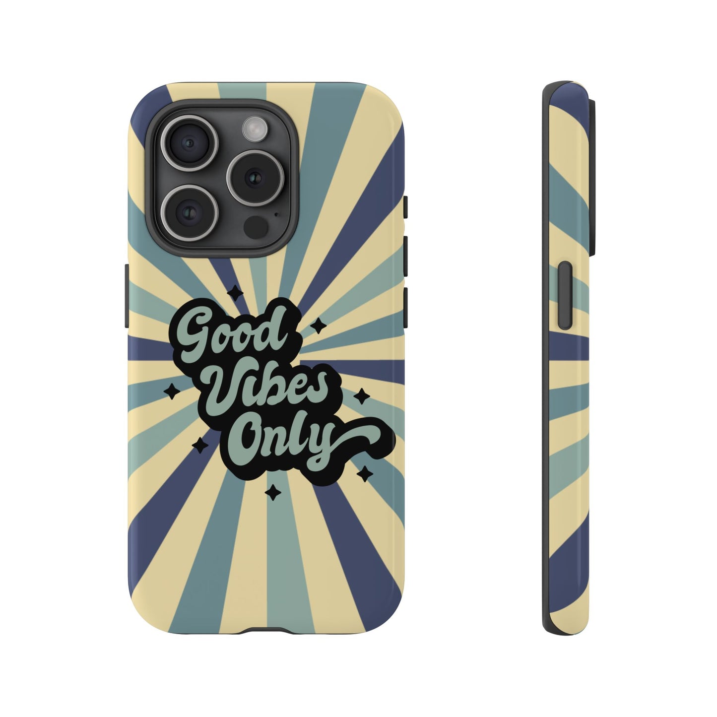Retro "Good Vibes Only" Phone Case β Vintage Aesthetic for iPhone, Samsung & Google Pixel