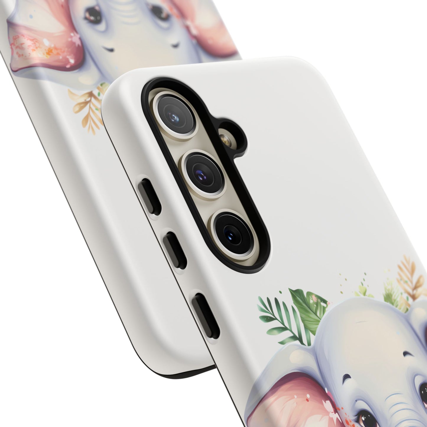 Adorable Baby Elephant Mobile Cover – Floral Fantasy Art