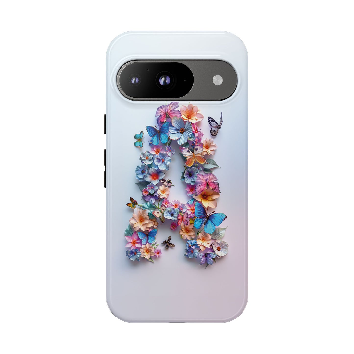 Floral Letter A Phone Case β Personalized Aesthetic Cover for iPhone, Samsung & Google Pixel