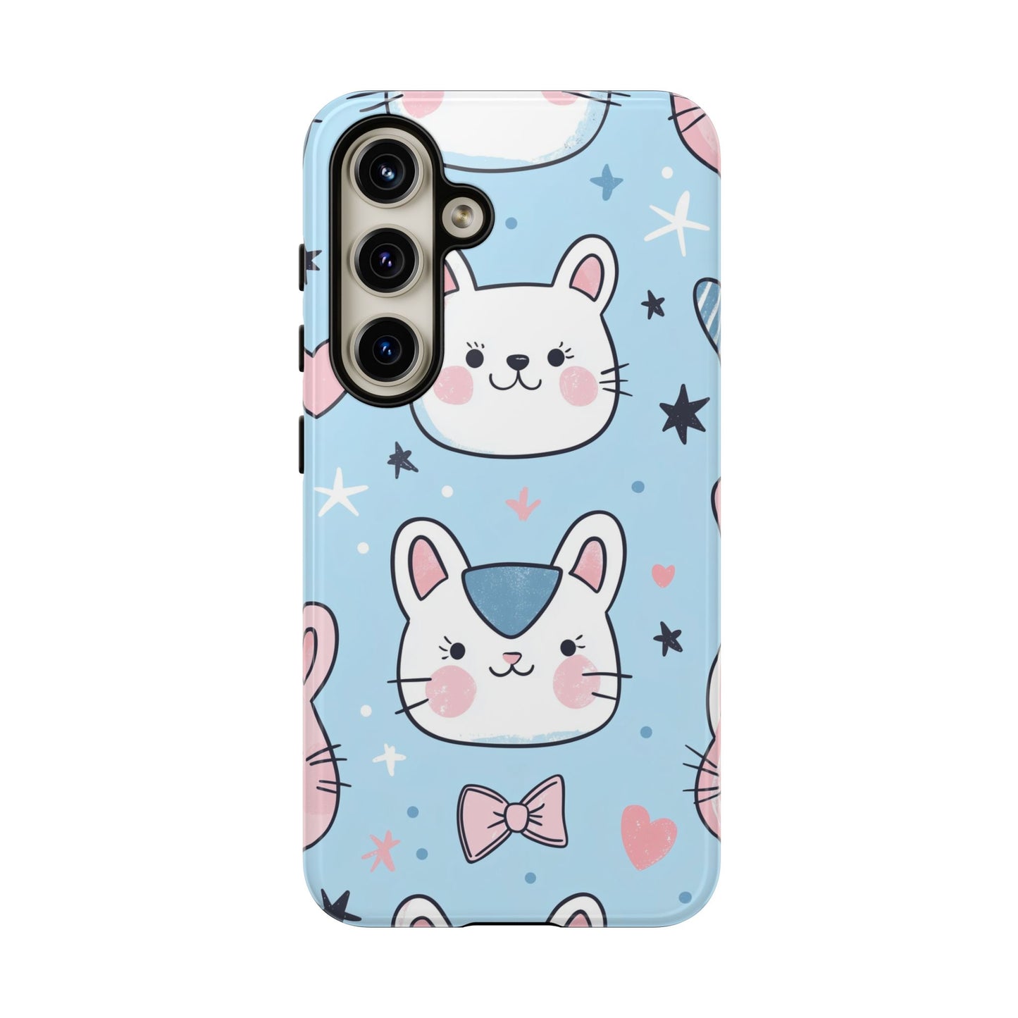 Kawaii Kitty Love Anime Phone Case for iPhone, Samsung, Google Pixel