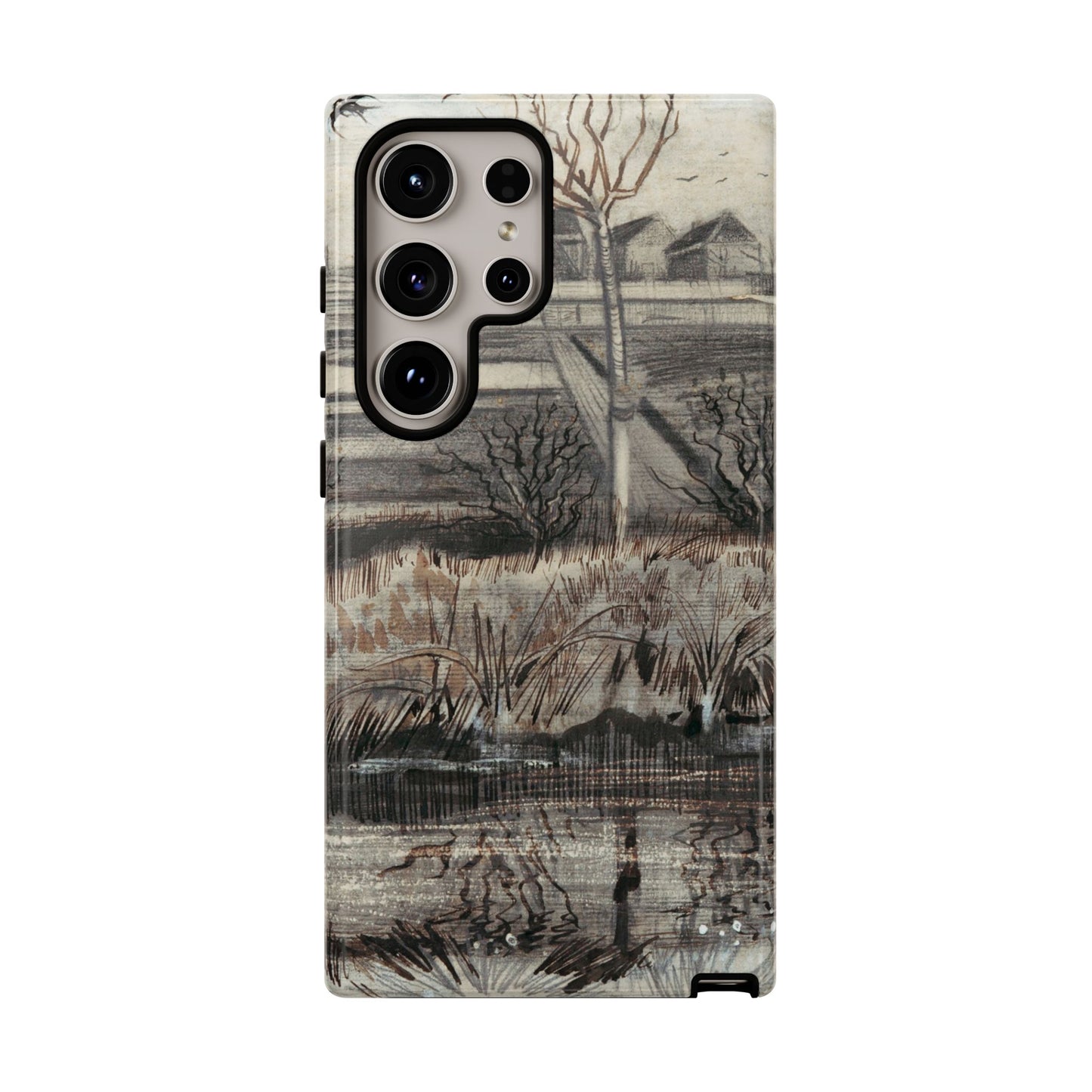 Vincent Van Gogh Lake Painting Phone Case - iPhone, Samsung, Google Pixel - Artistic Impressionist Cover