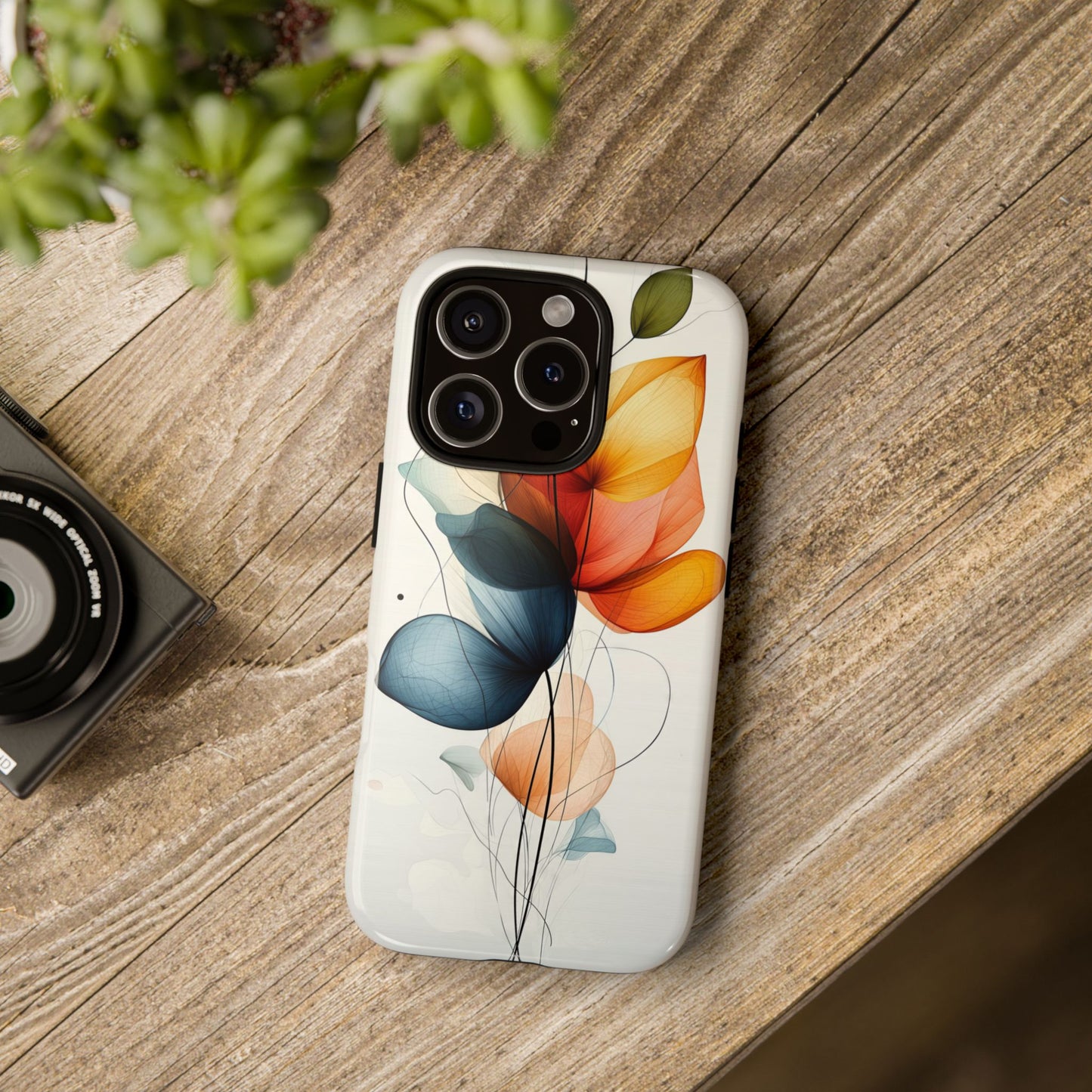 Whispering Petals – Elegant Floral Art Case for iPhone, Pixel & Samsung