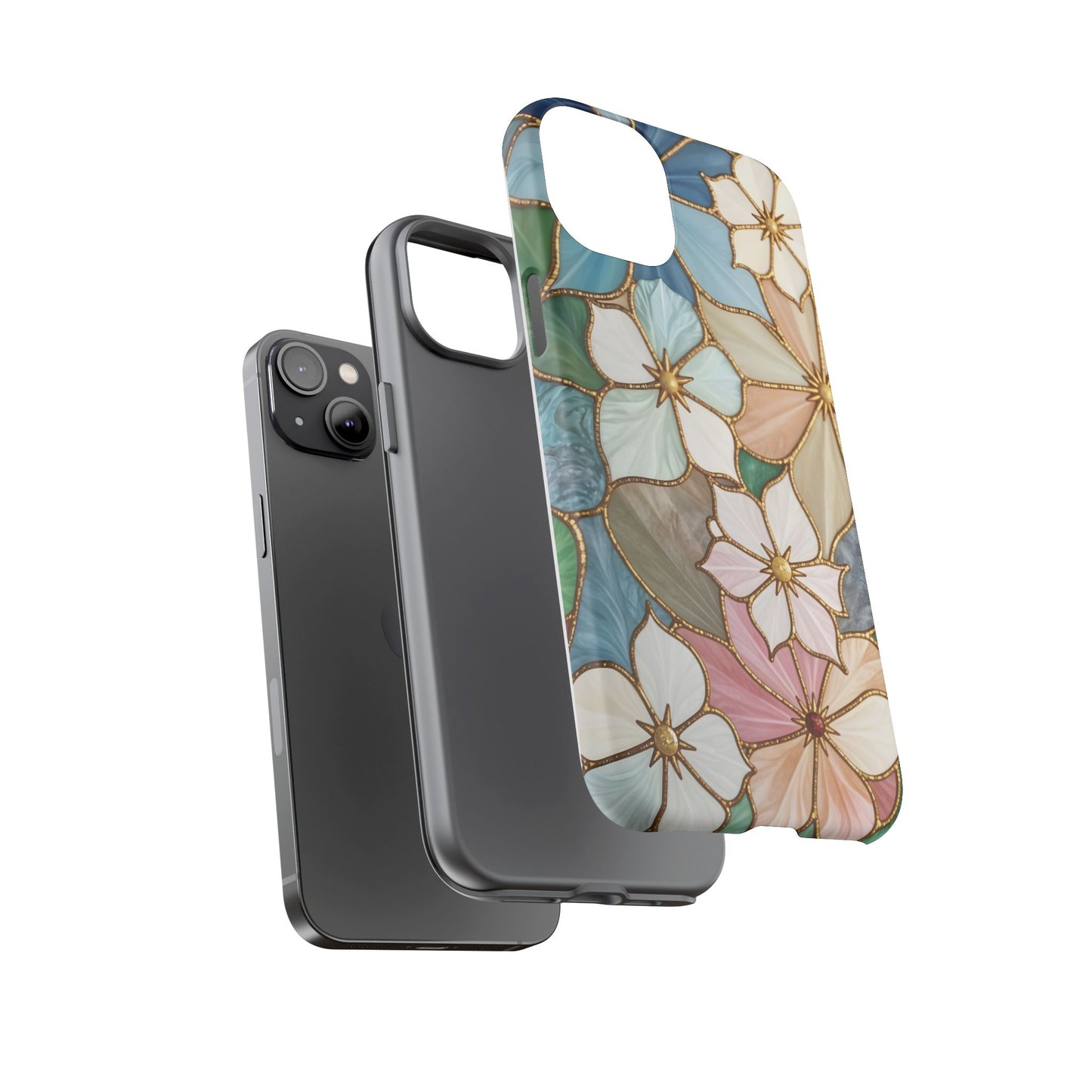 Floral Symphony: Stained Glass Elegance