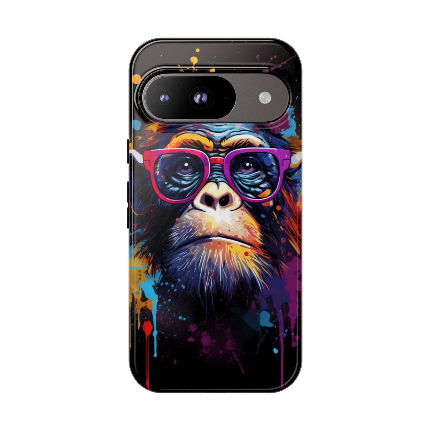 Grafitti Monkey Print Phone Case - iPhone, Samsung & Google Pixel Cover - Artistic Phone Case, Animal Lover Gift