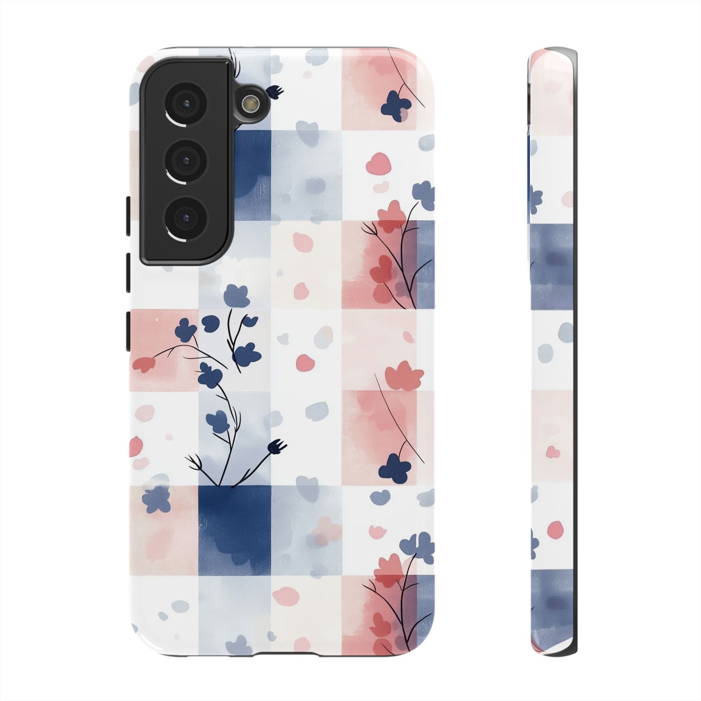 Kawaii Gingham Pastel Phone Case for iPhone, Samsung, Google Pixel