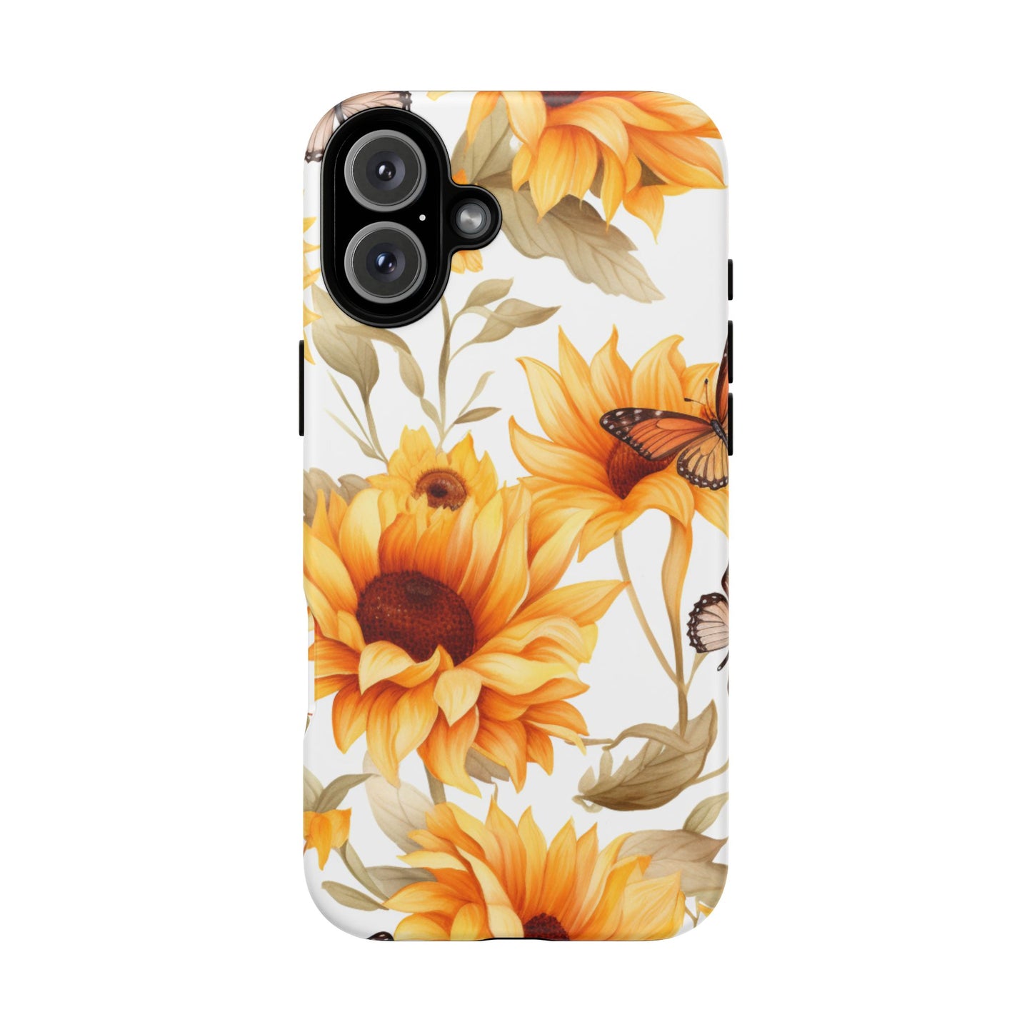 Sunflower & Butterfly Aesthetic Mobile Case – Bright & Nature-Inspired