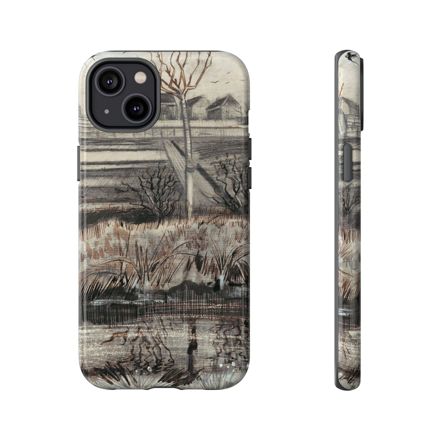 Vincent Van Gogh Lake Painting Phone Case - iPhone, Samsung, Google Pixel - Artistic Impressionist Cover