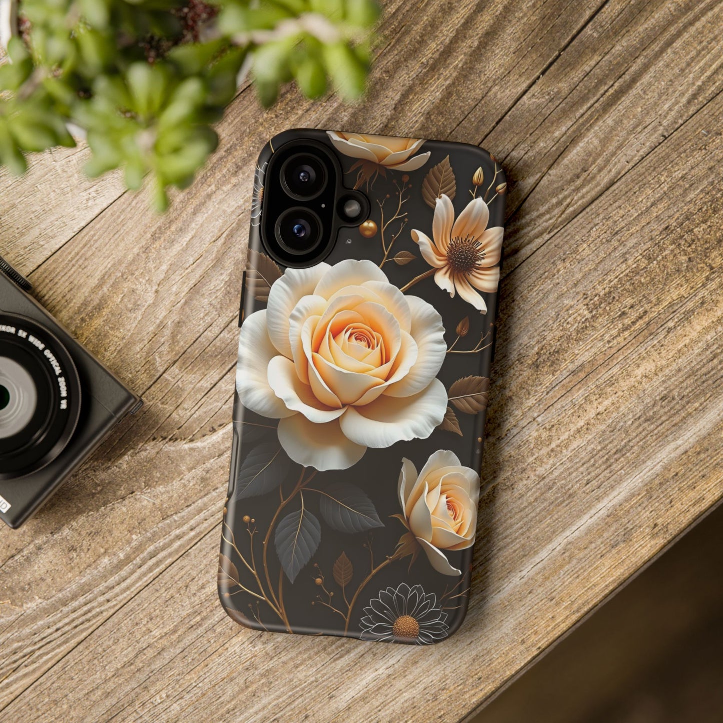 Elegant 3D Floral Design, Botanical Phone Case design for Iphone.