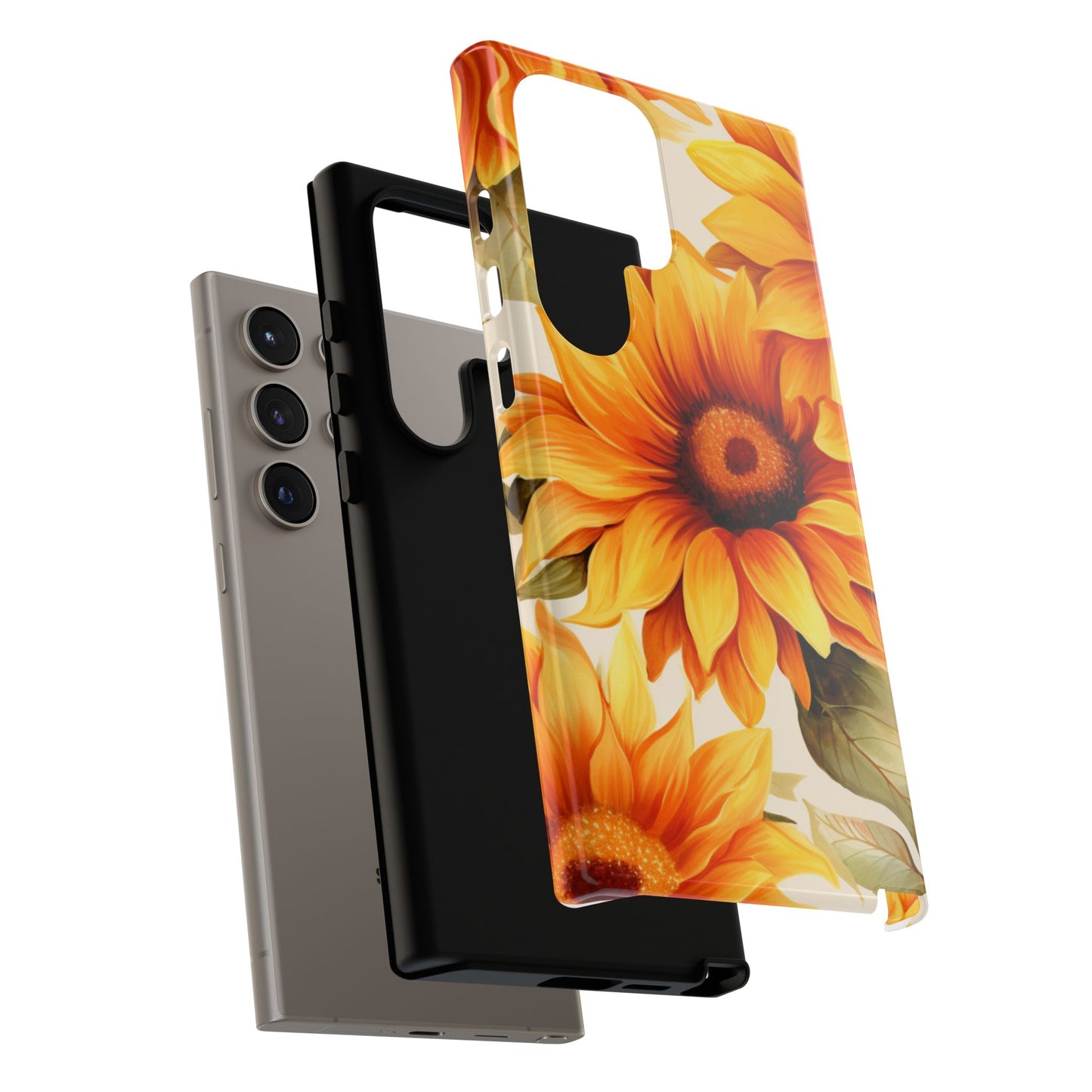 Golden Sunflower Glow Mobile Case – Radiant & Elegant