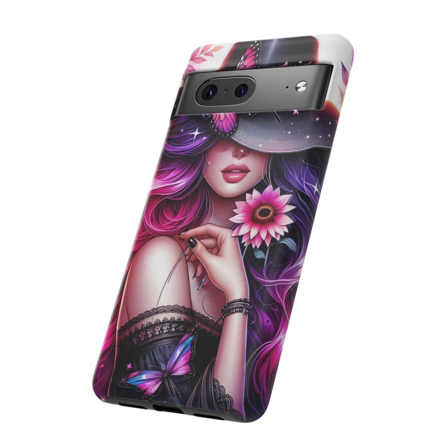 Celestial Charm – Cosmic Cowgirl & Butterfly Magic Mobile Cover