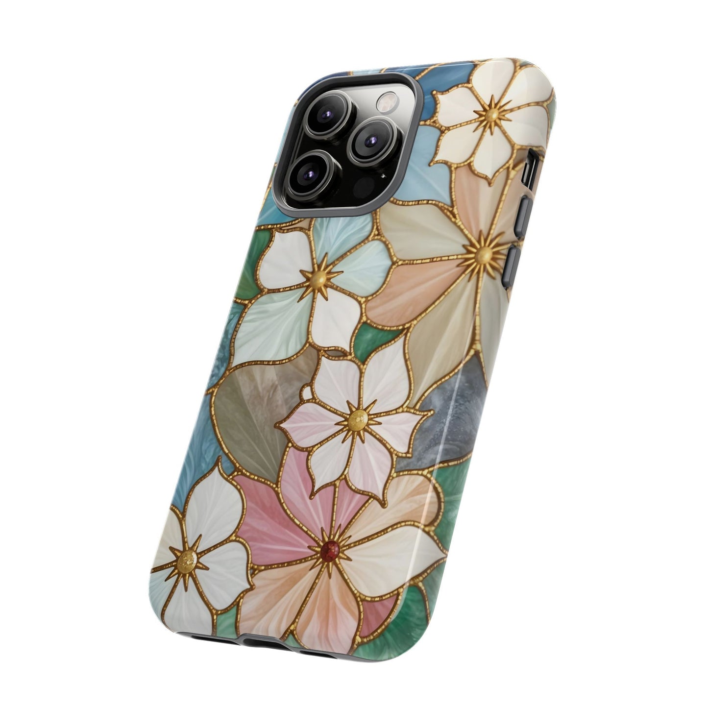 Floral Symphony: Stained Glass Elegance