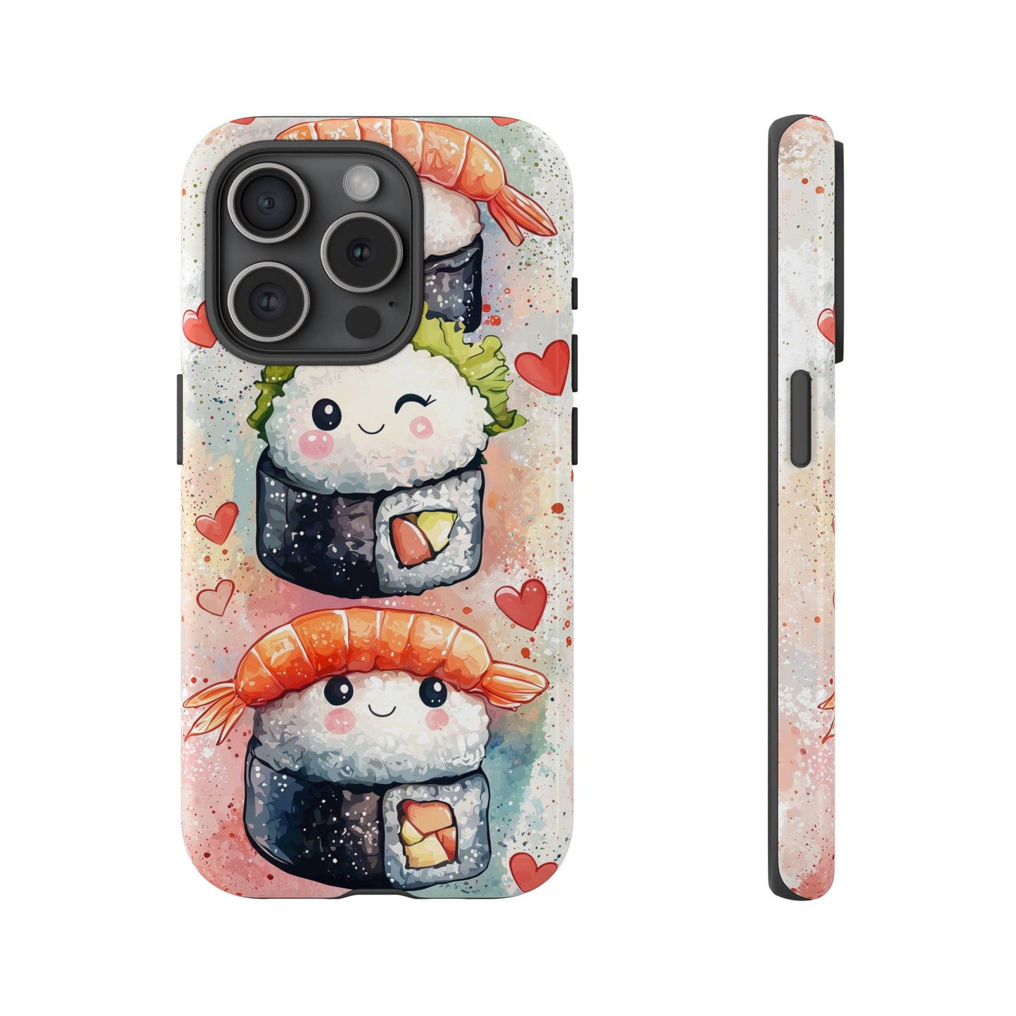 Sweet Sushi Trio - Anime Phone Case Cover for iPhone, Samsung, Google Pixel