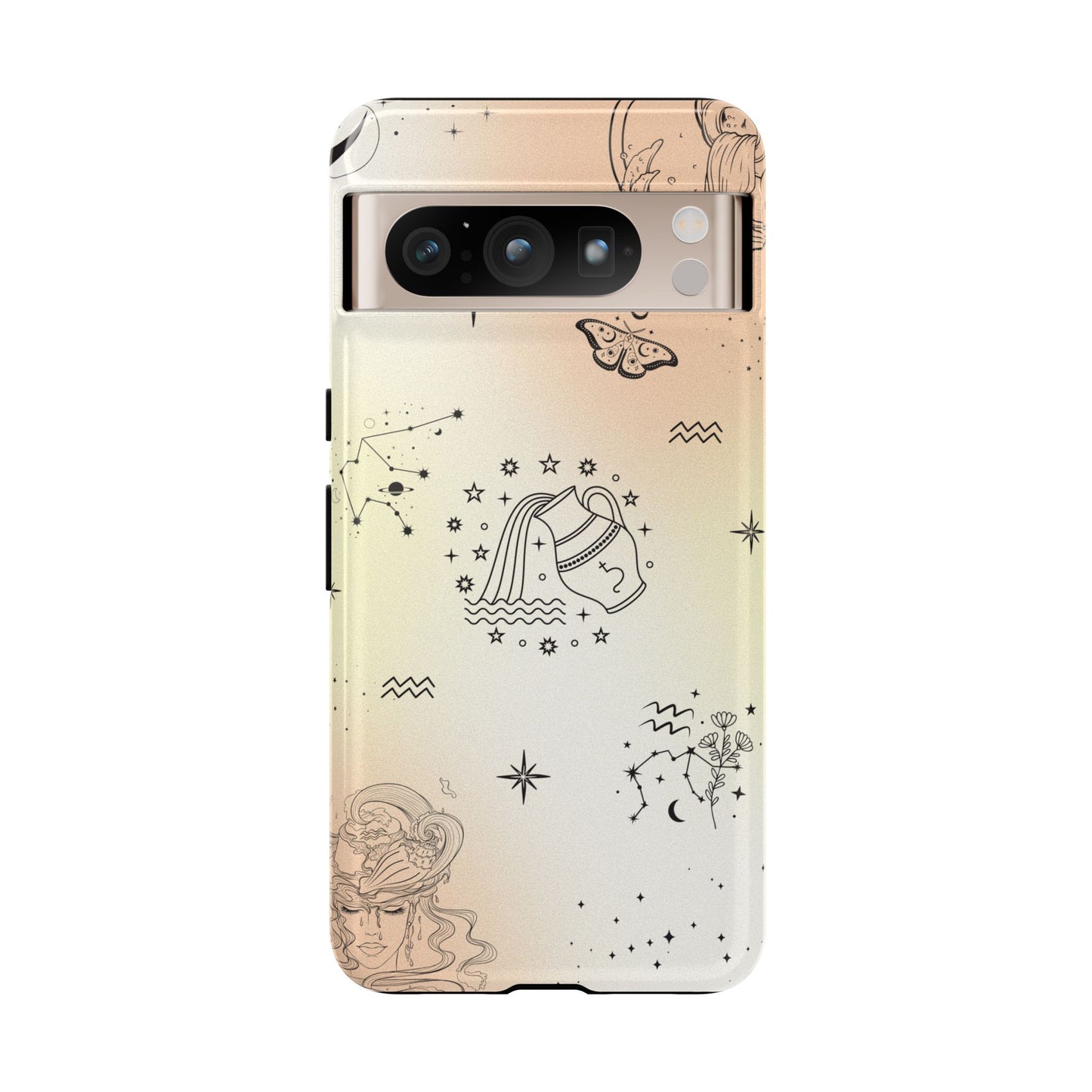 Aquarius Zodiac Sign Phone Case β Futuristic & Unique Design for iPhone, Samsung & Google Pixel