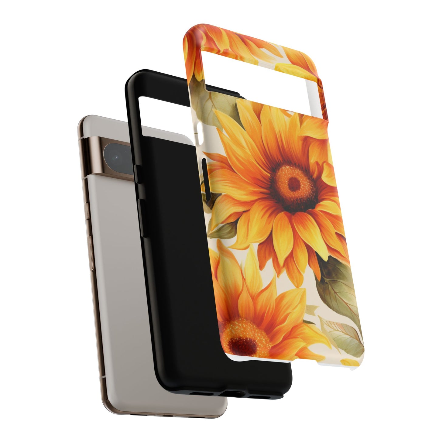Golden Sunflower Glow Mobile Case – Radiant & Elegant