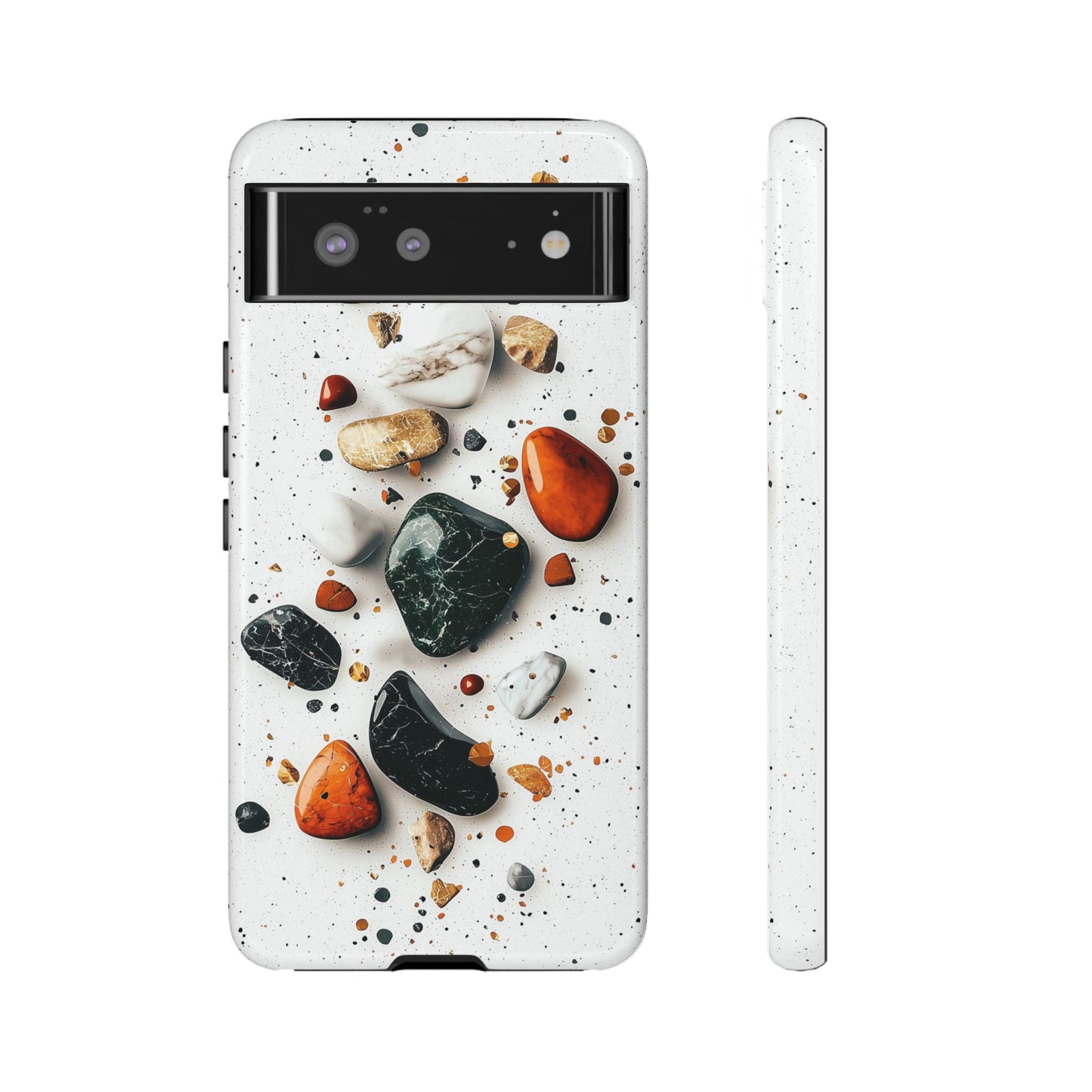 Marble Mosaic Charm – Terrazzo Stone Phone Case for iPhone, google Pixel & Samsung
