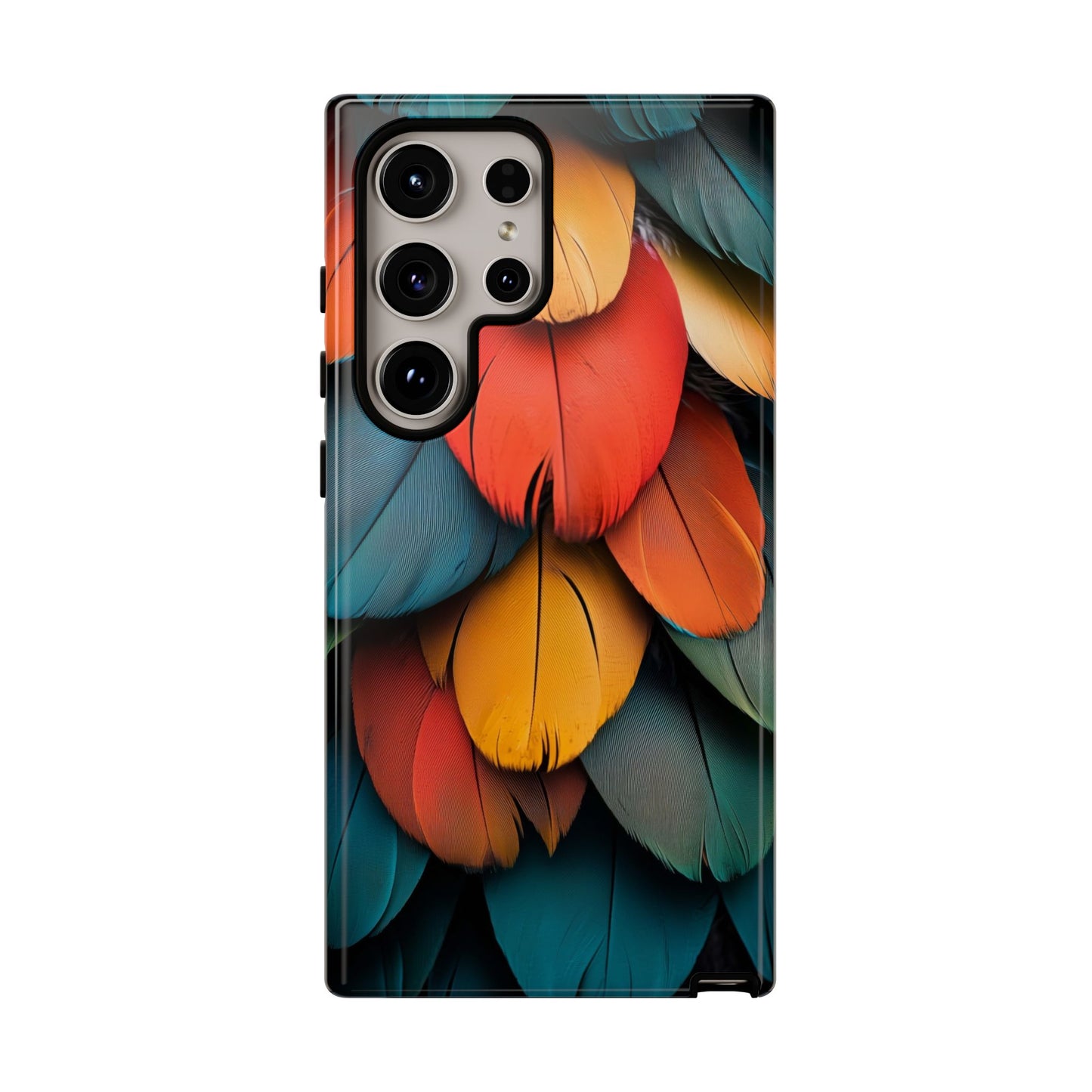 Exotic Macaw Feather Phone Case for iPhone, Samsung & Google Pixel