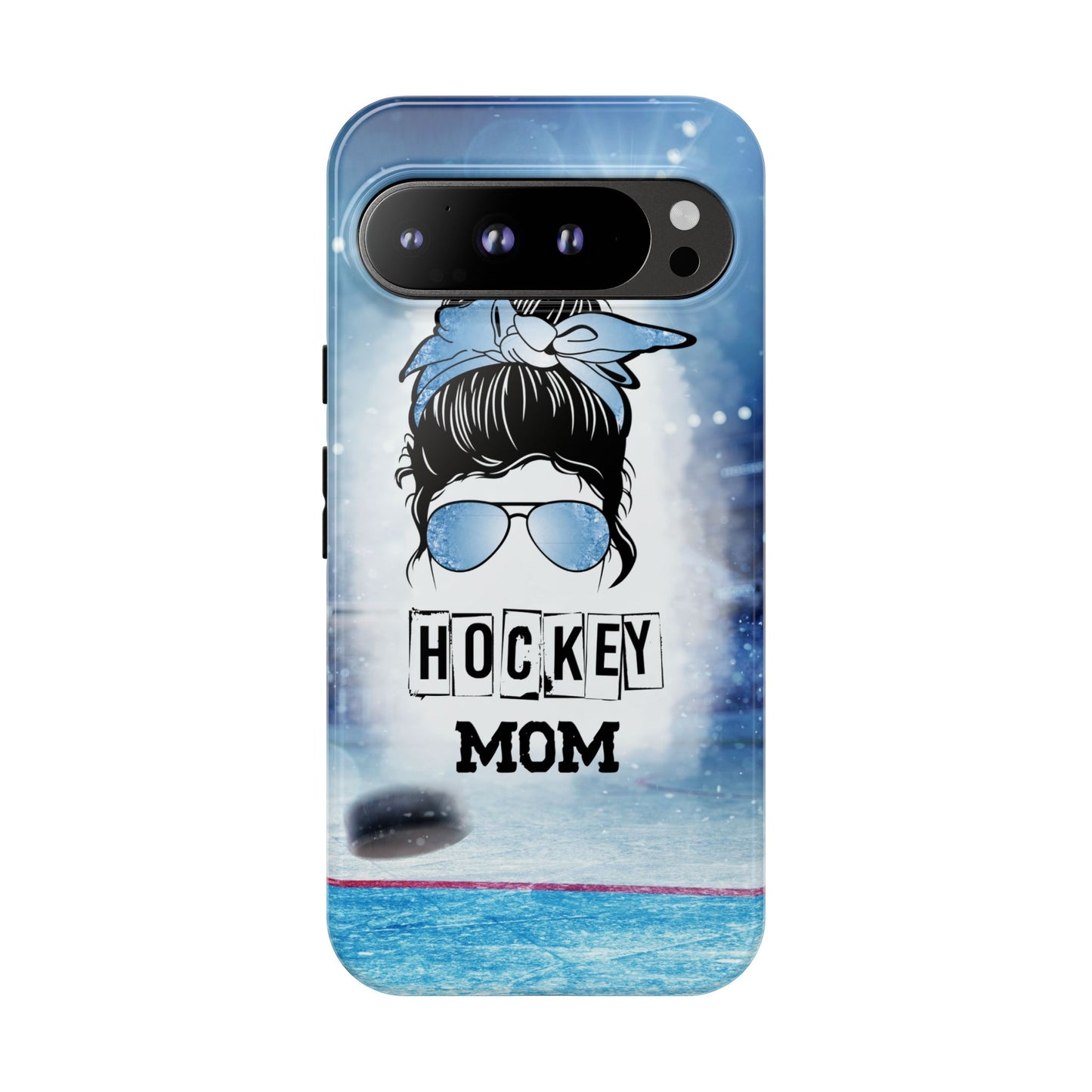 Hockey Mama Phone Case - Protective & Stylish Cover for iPhone, Samsung & Google Pixel, Messy Bun Phone Case, Gift for Game Lover