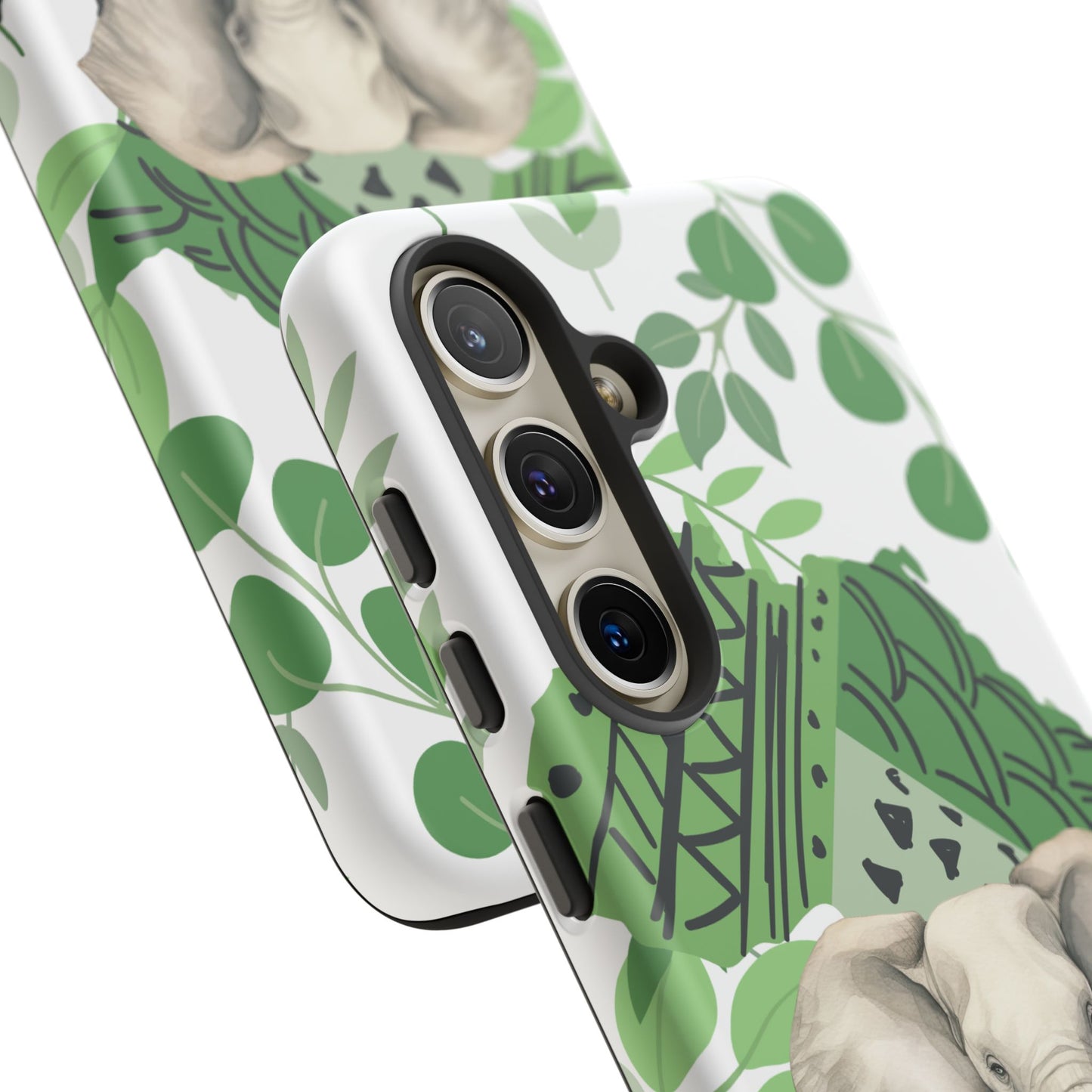Tropical Elephant Mobile Cover – Nature-Inspired Boho Art